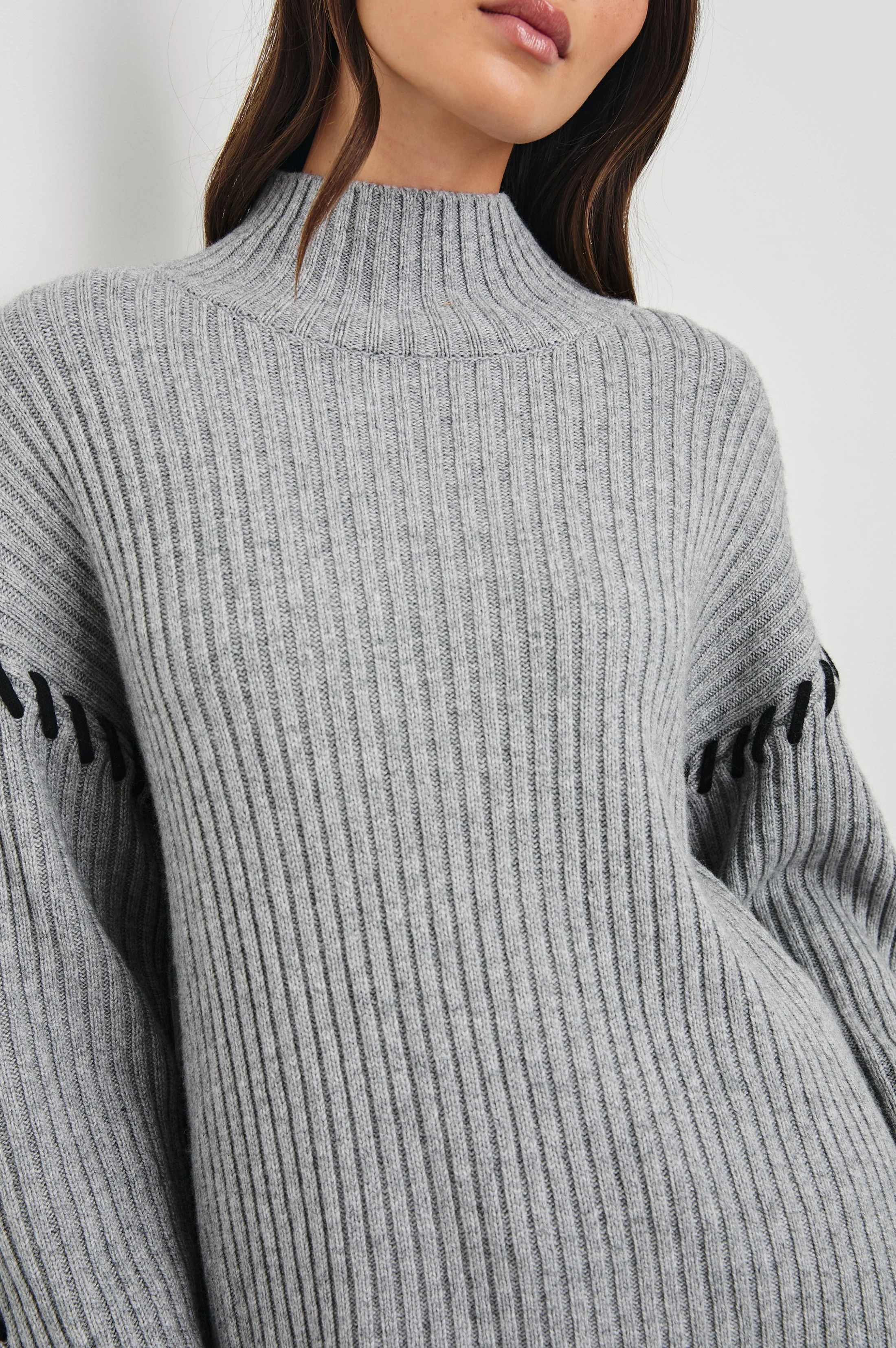 LIAM SWEATER - HEATHER GREY - Image 2