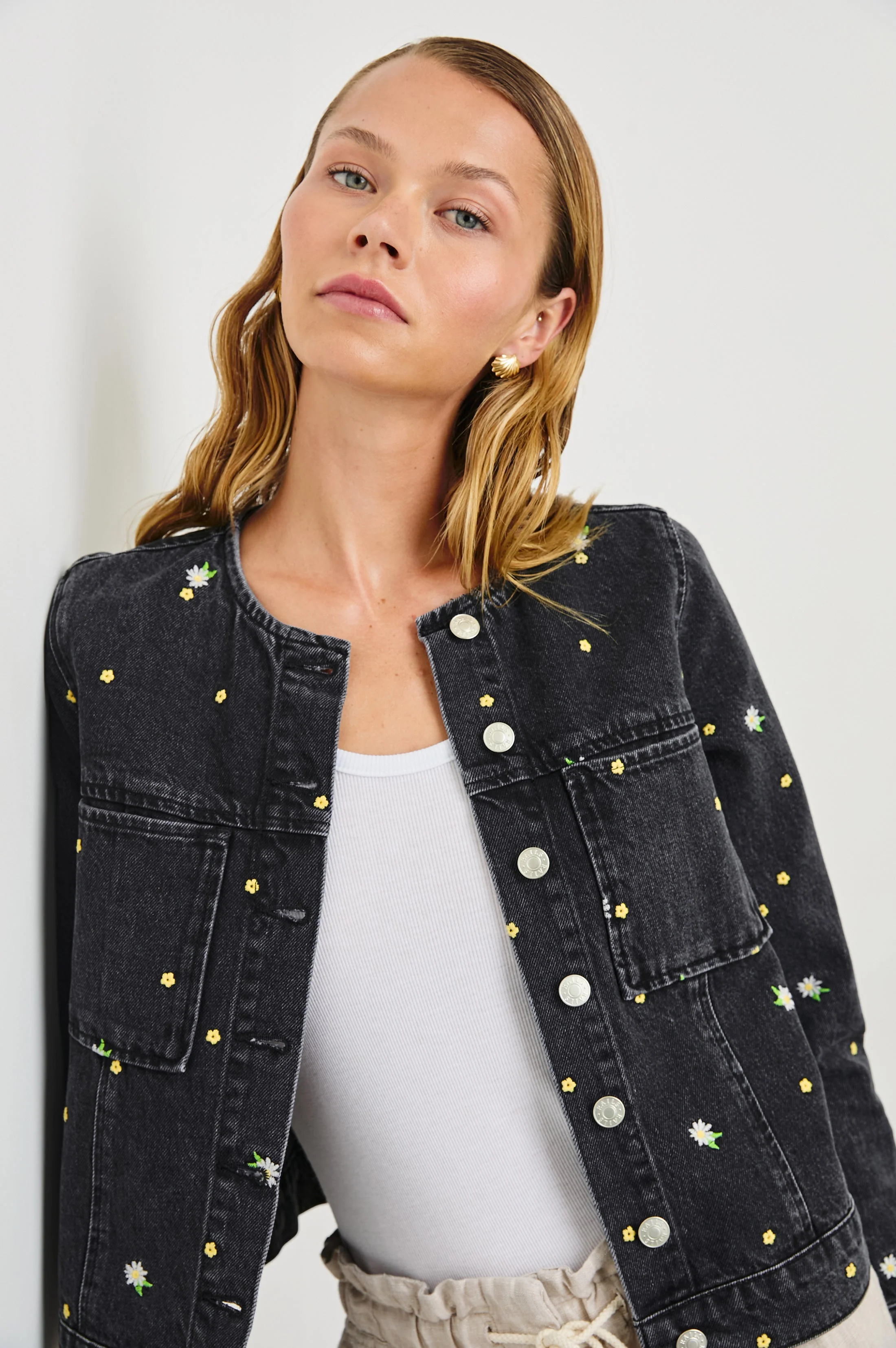 LIDO JACKET - ASH BLACK FLORAL - Image 3