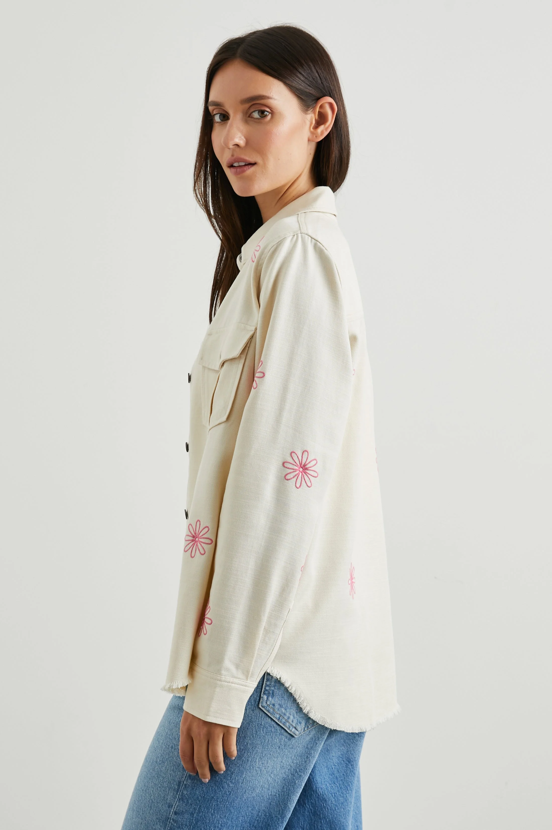 LOREN SHIRT JACKET - ECRU - Image 4