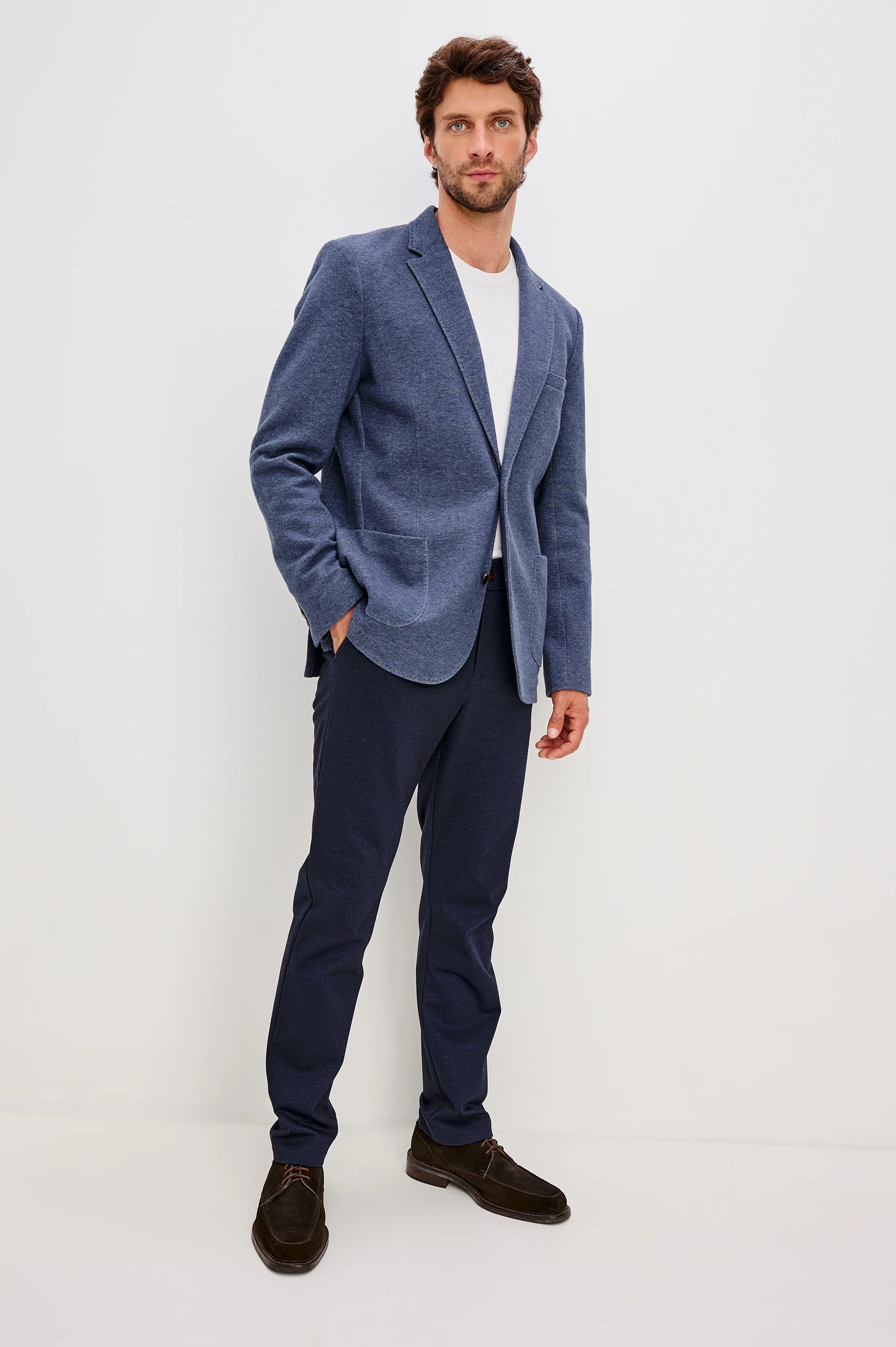 LORENZ BLAZER - NAVY HEATHER - Image 3