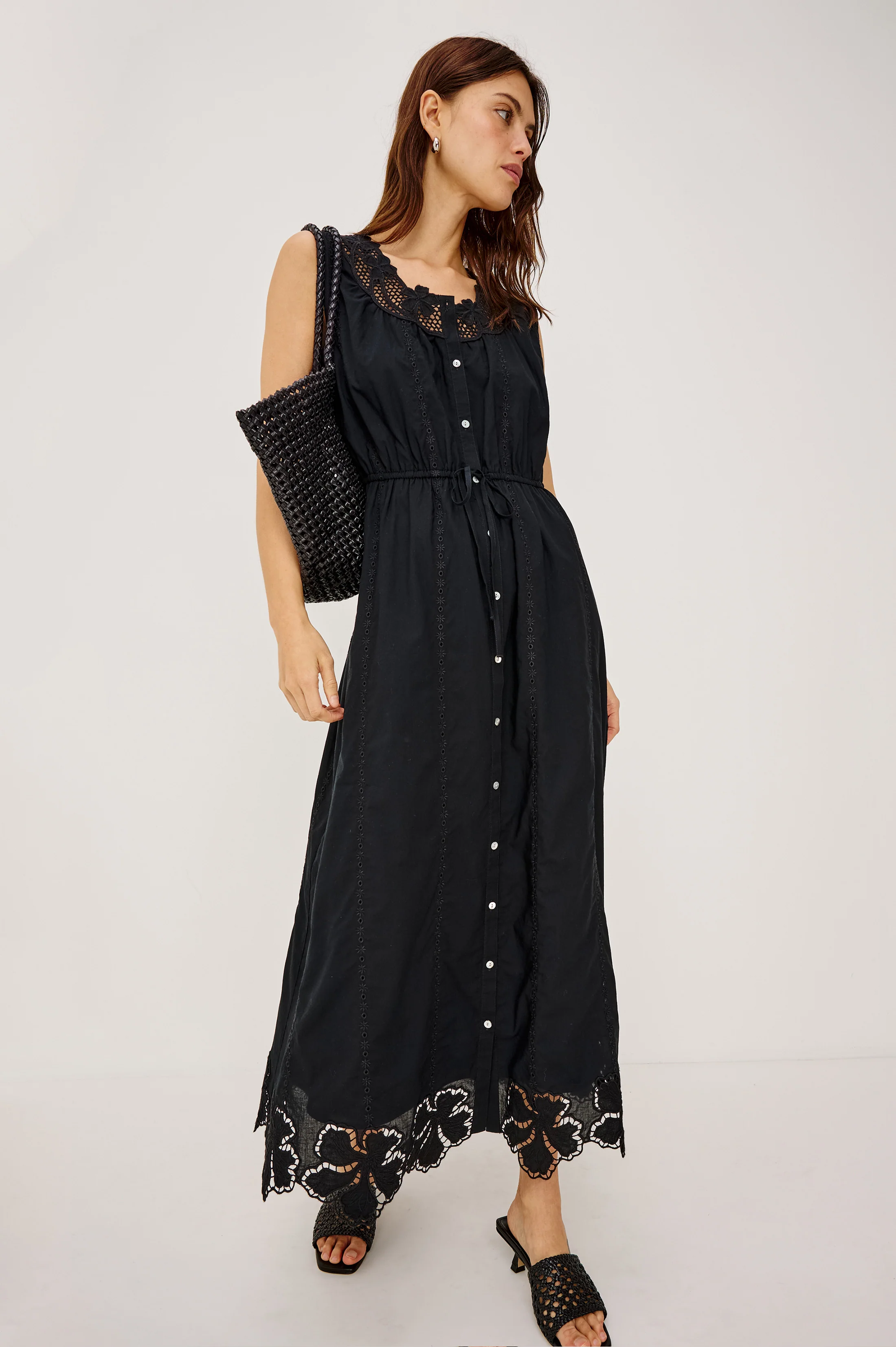 LORINA DRESS - BLACK - Image 3