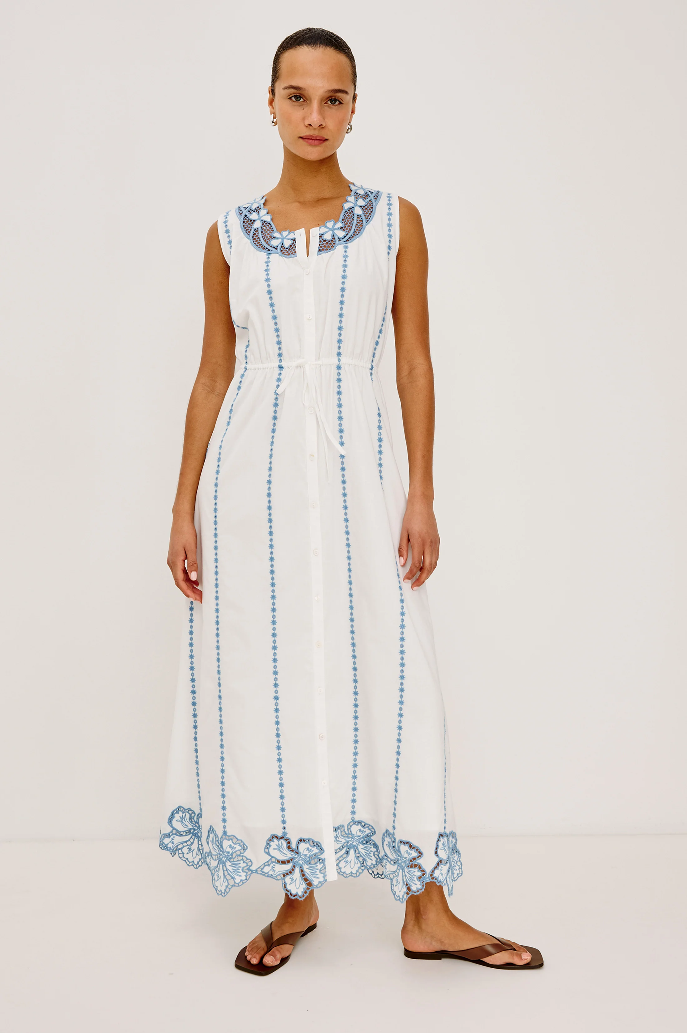 LORINA DRESS - WHITE