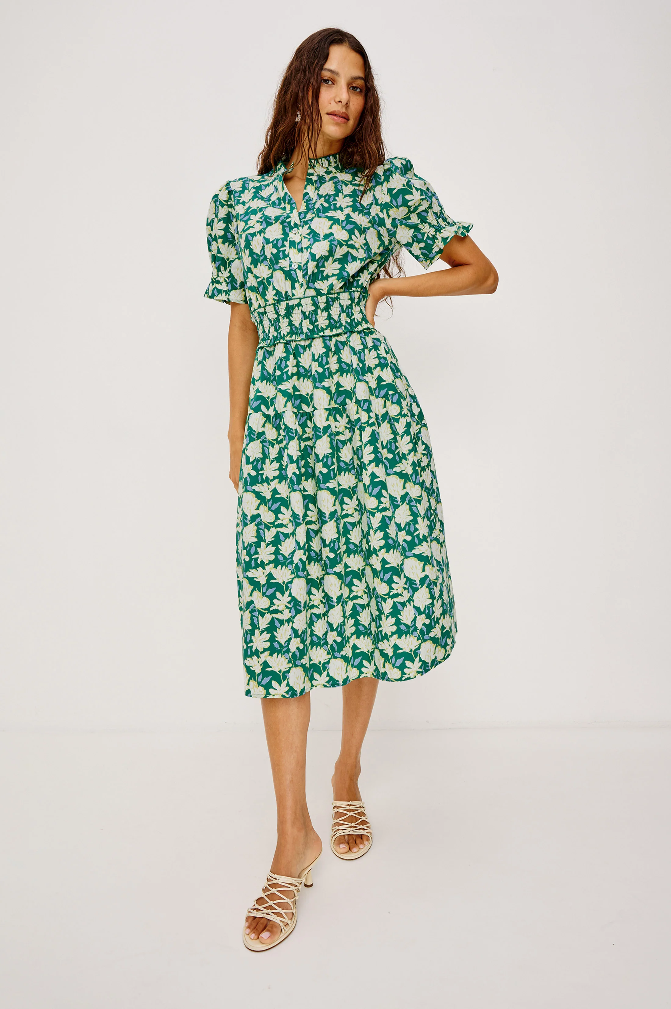 MAKAYLA DRESS - GREEN MAYFLOWER