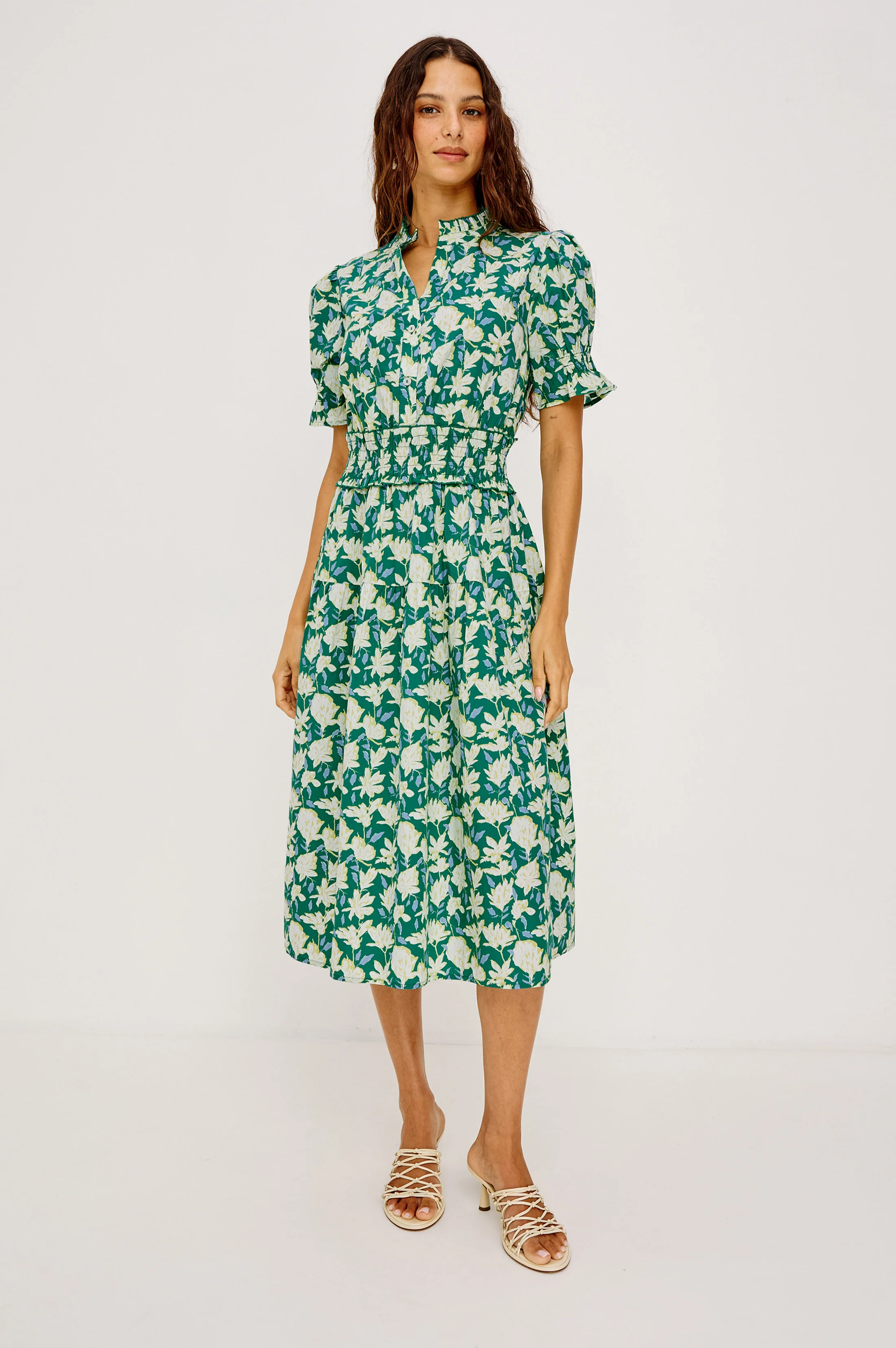 MAKAYLA DRESS - GREEN MAYFLOWER - Image 3