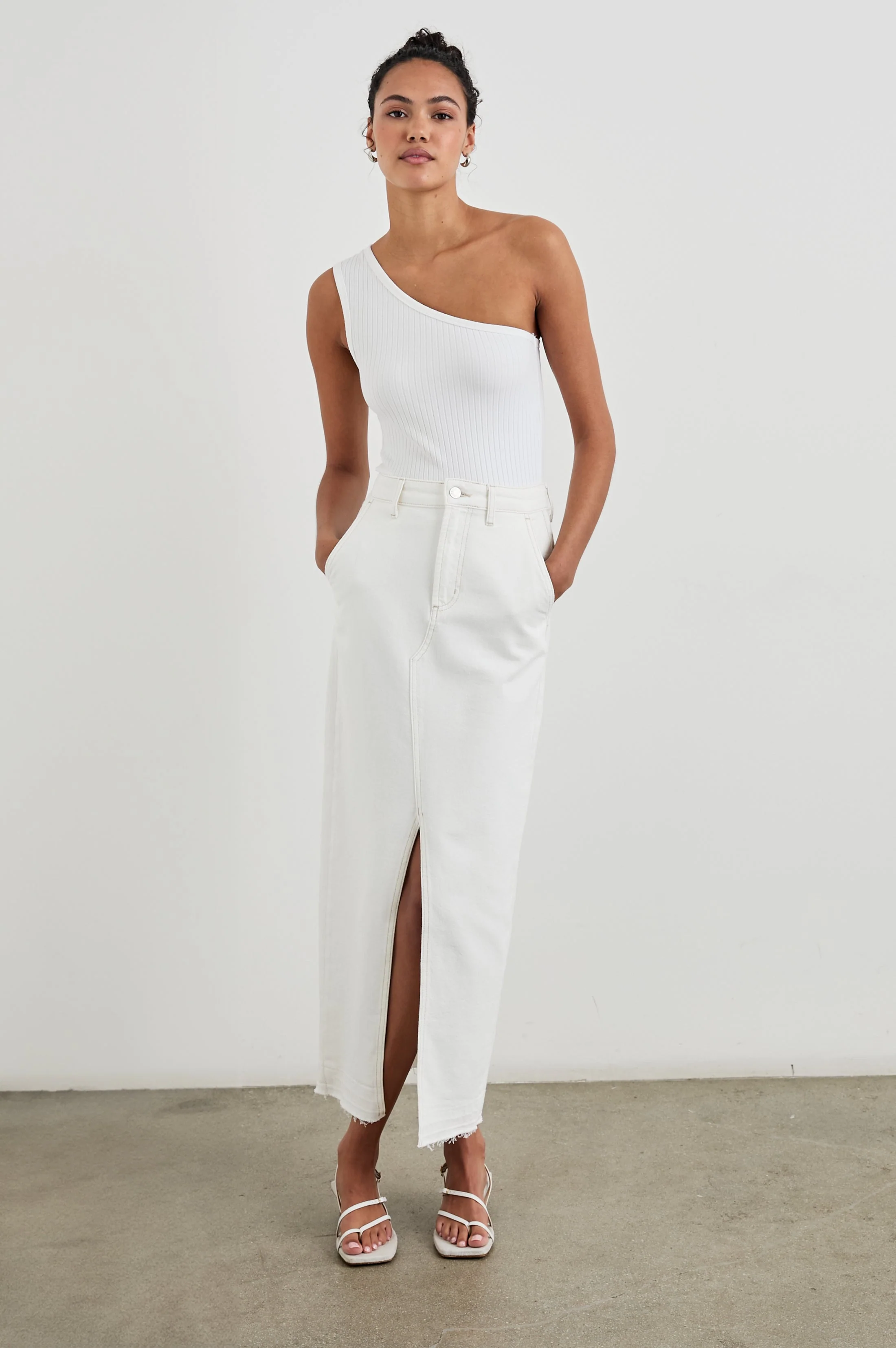 MANHATTAN SKIRT - ECRU - Image 3