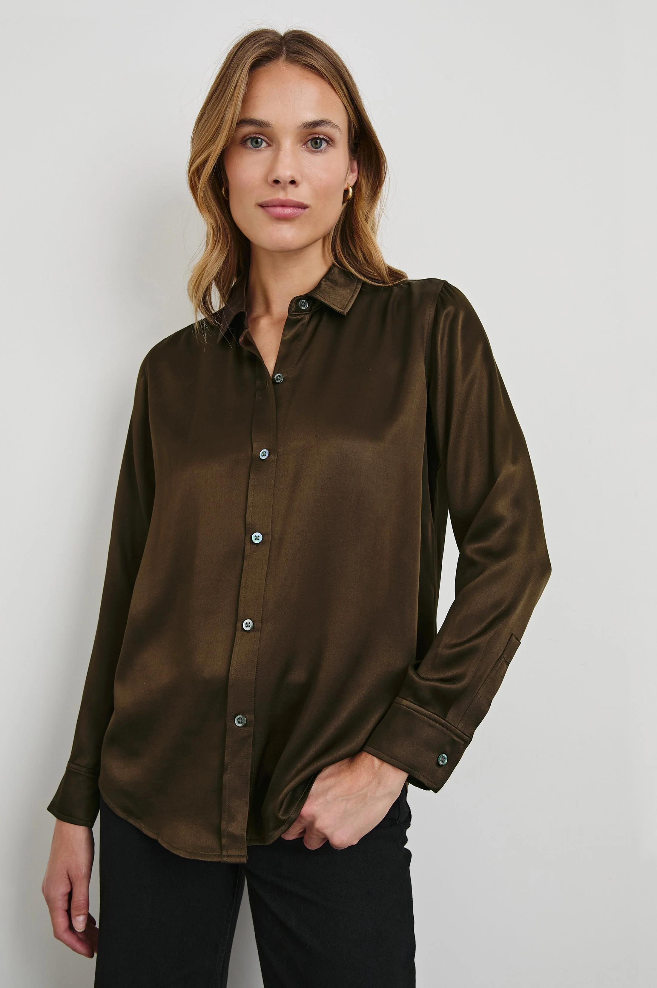 MARIA SHIRT - DARK MOSS - Image 4