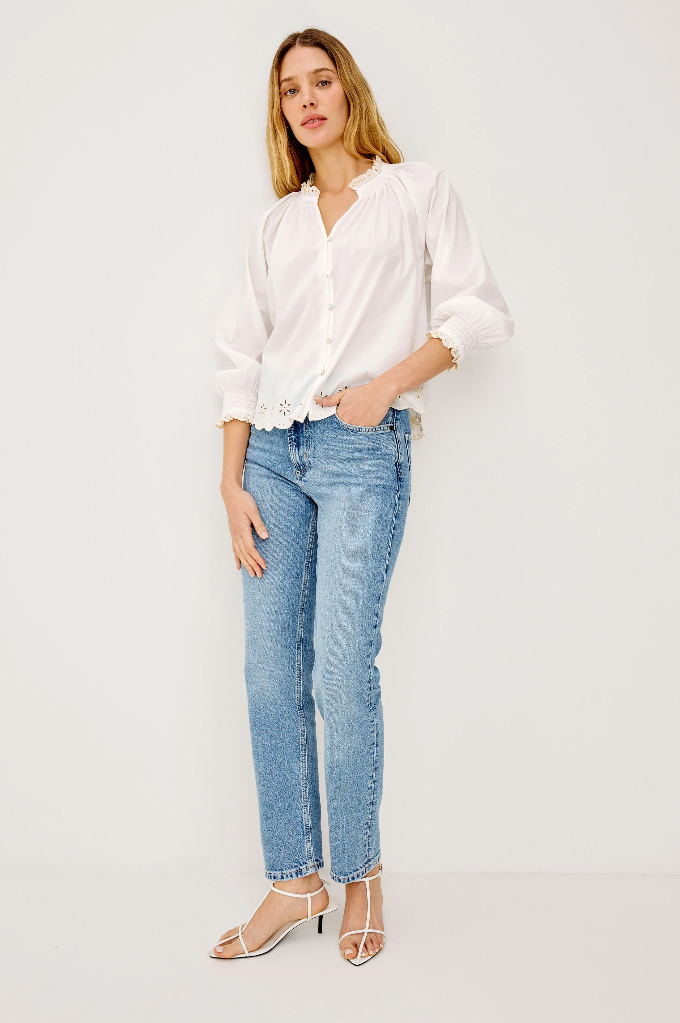 MARIAH SHIRT - OAT EMBROIDERY - Image 3