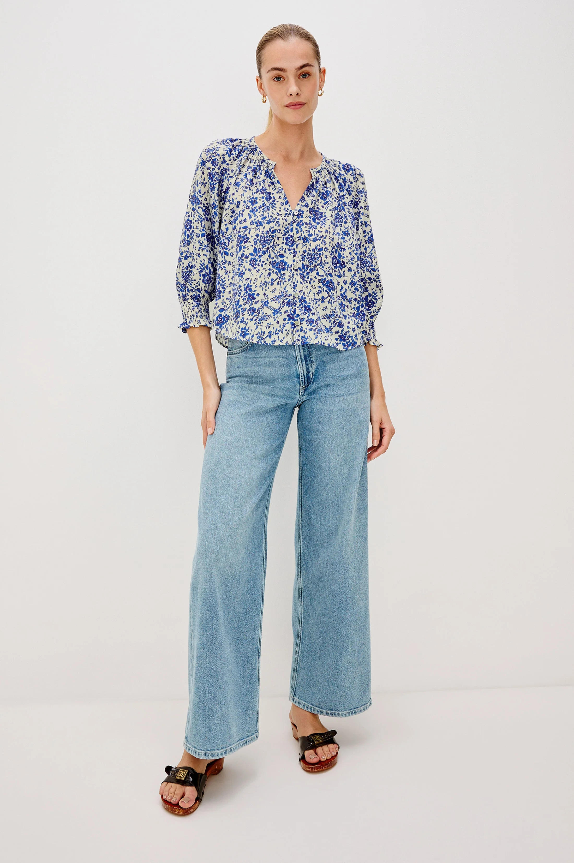 MARIAH SHIRT - BLUE MARGUERITE - Image 4