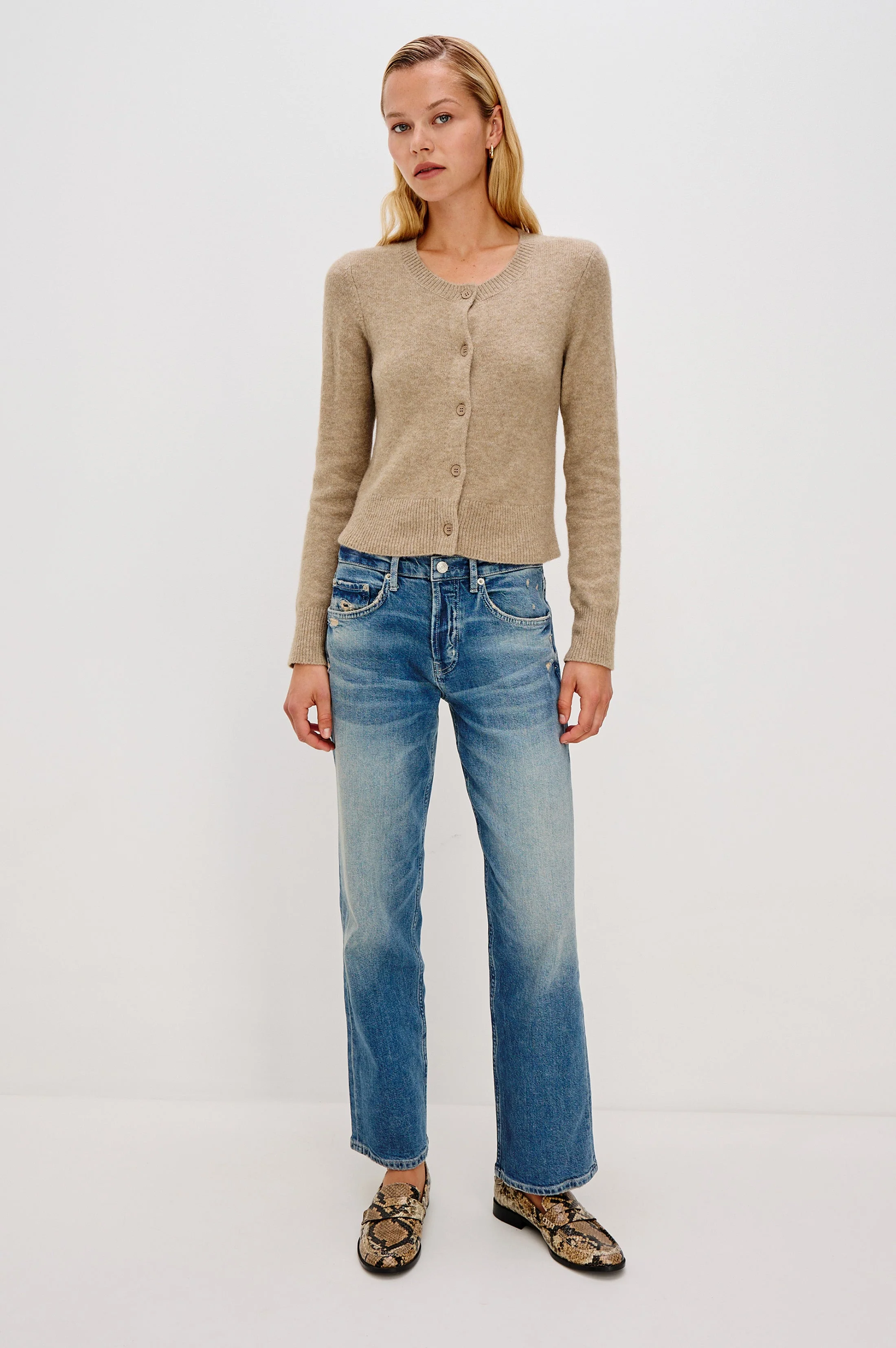 MATILDA CARDIGAN - HEATHER OAT - Image 4