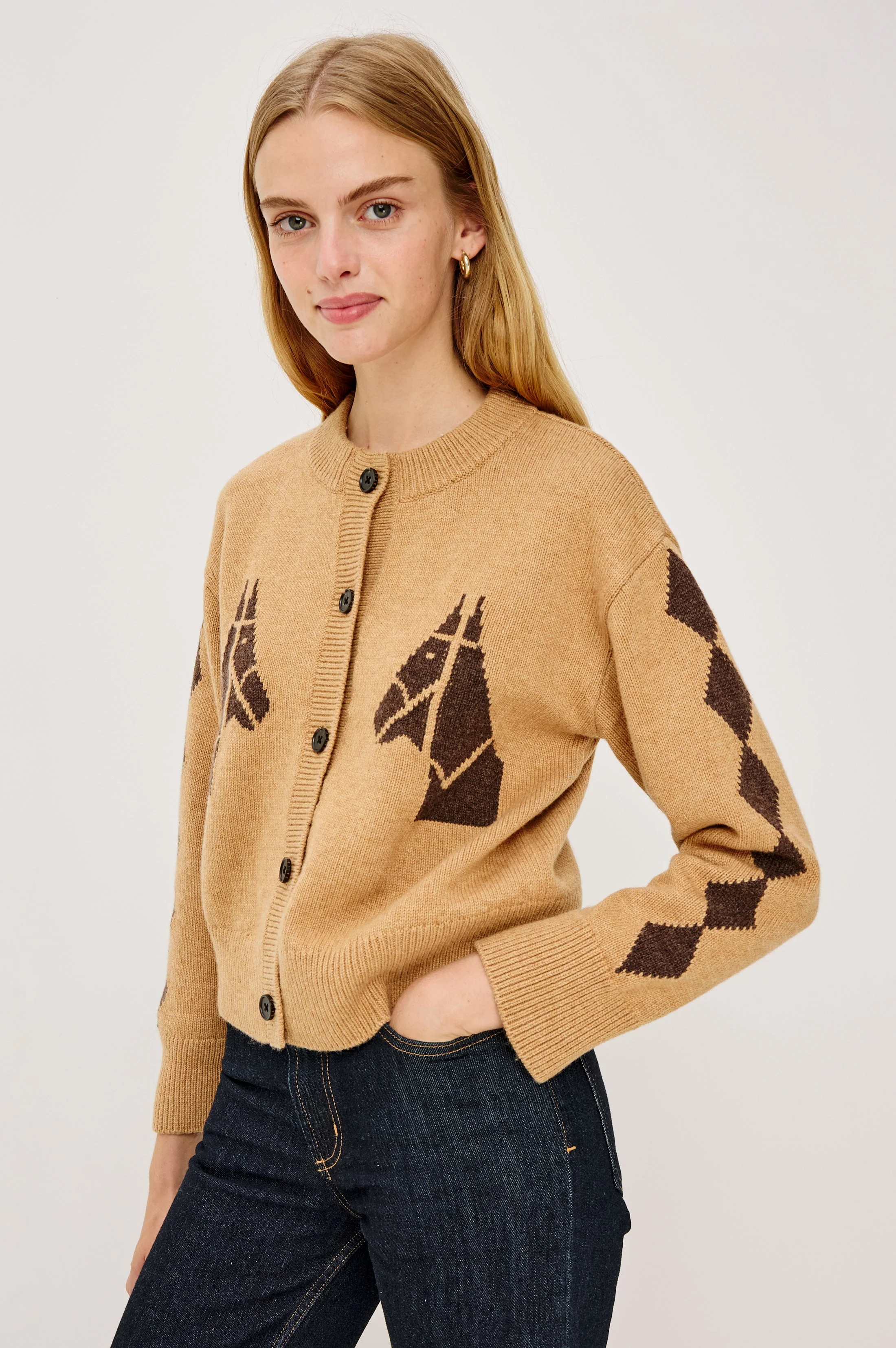 MAVIE CARDIGAN- CAMEL STABLES