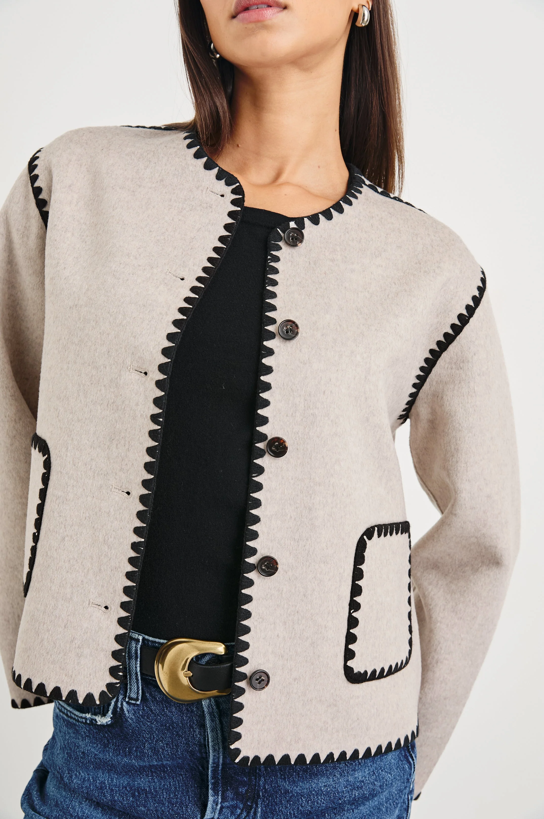 MELANIE JACKET - OATMEAL - Image 2