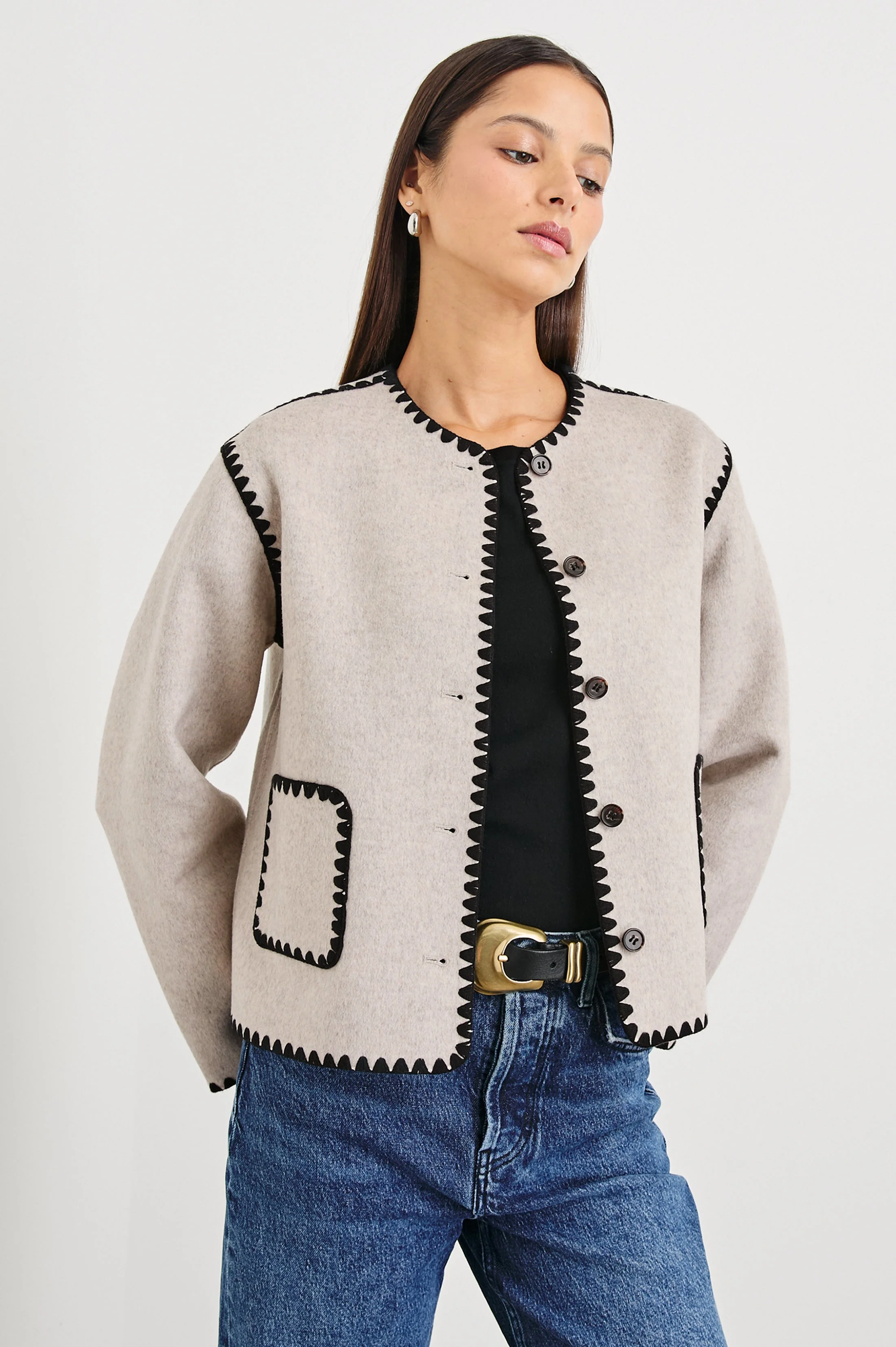 MELANIE JACKET - OATMEAL - Image 3