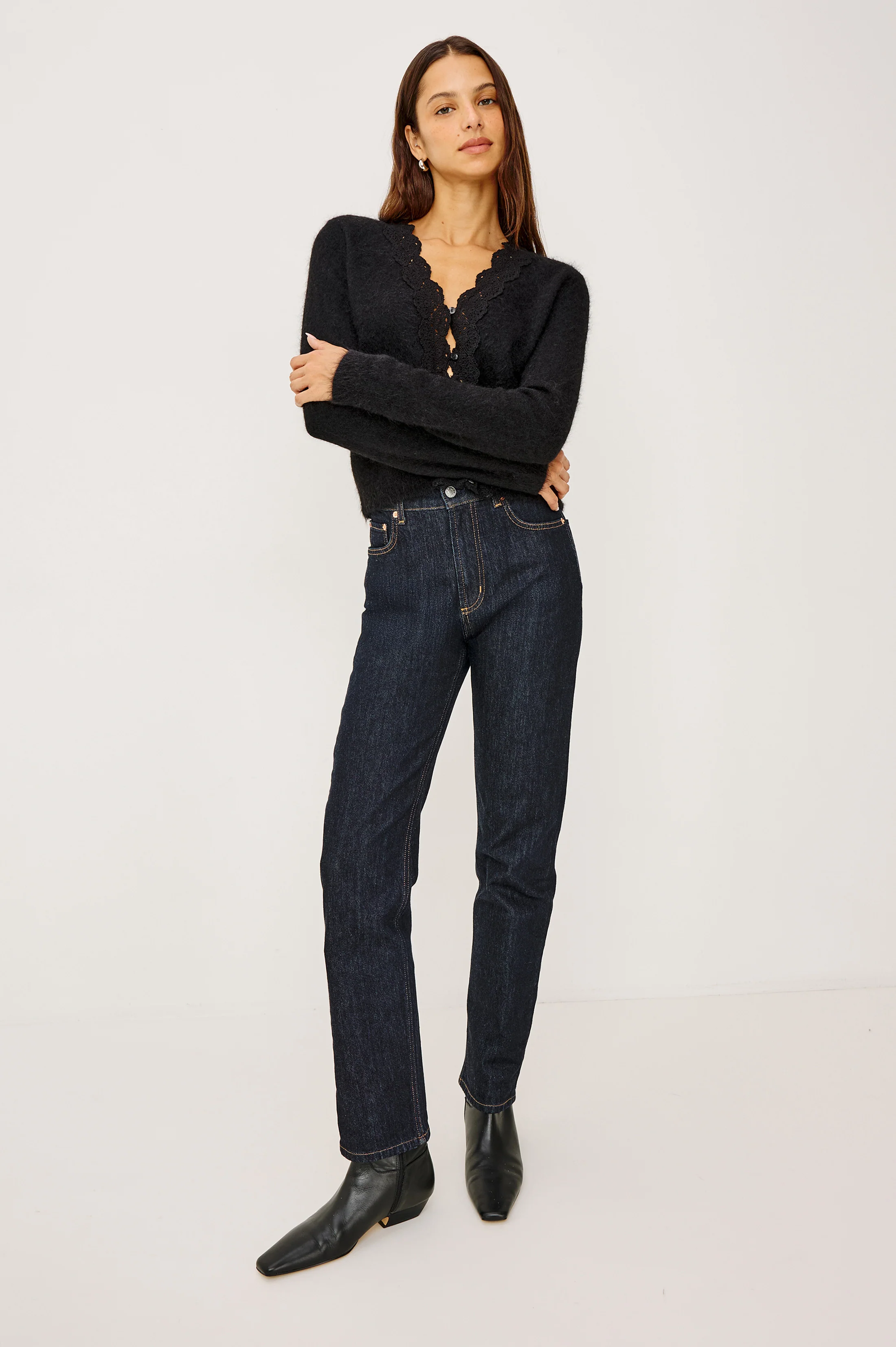 MER CARDIGAN - BLACK - Image 3