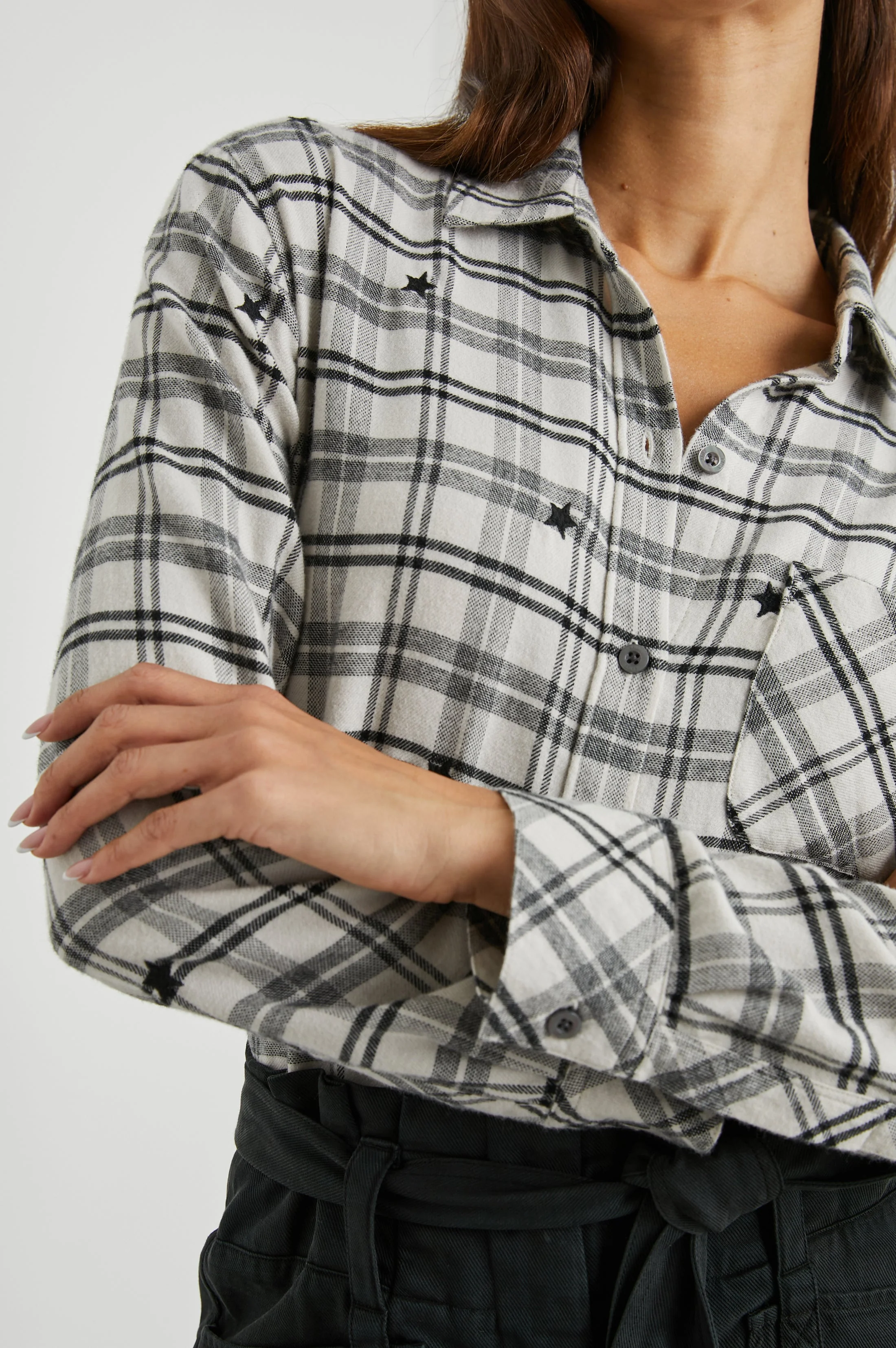 MILO SHIRT - IVORY CHECK STARS - Image 2
