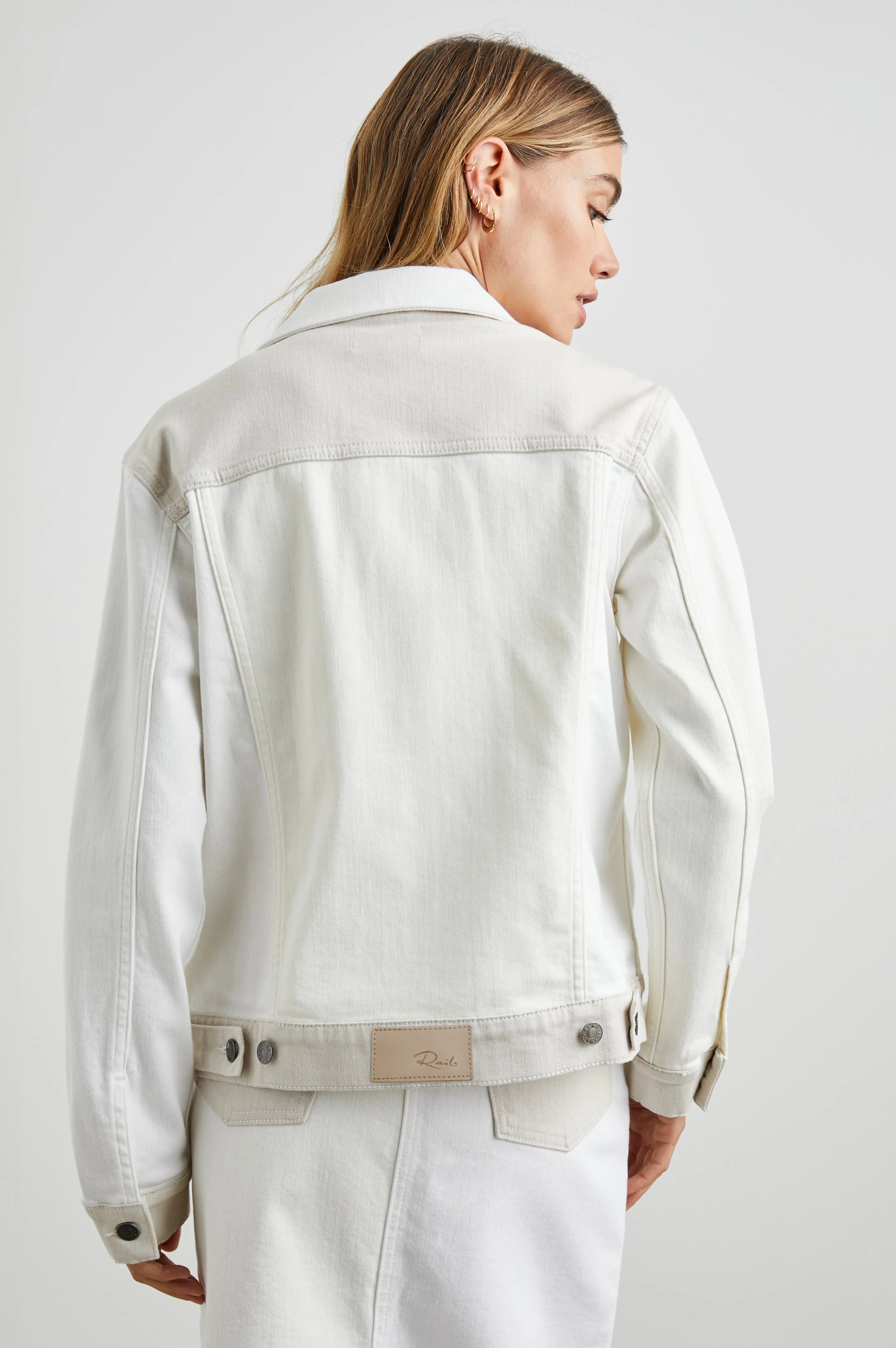 MULHOLLAND JACKET - ECRU PATCHWORK - Image 4