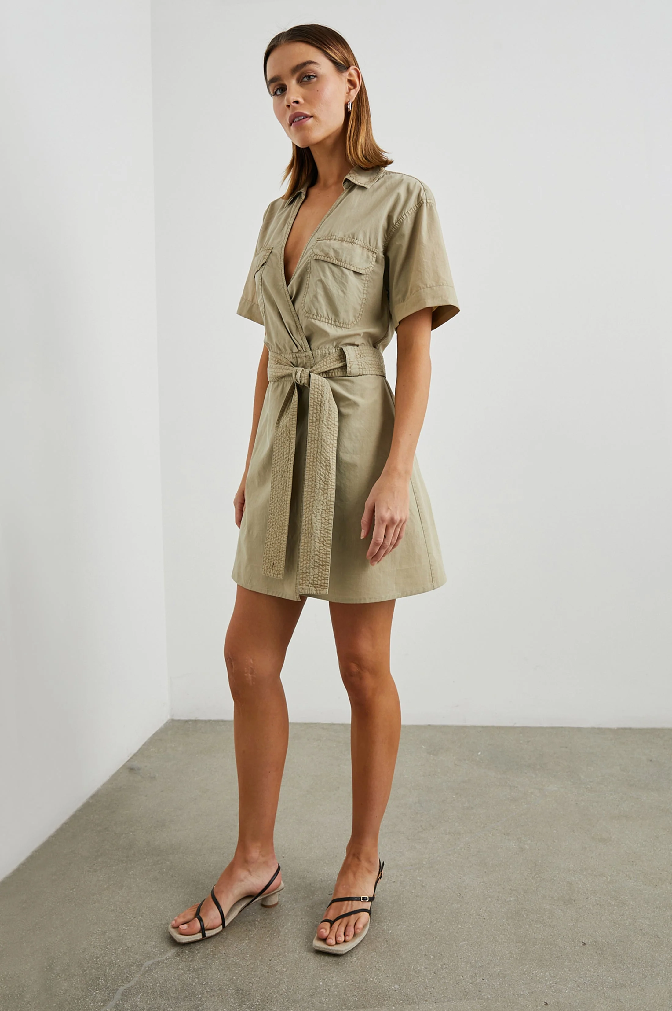 NATALIE DRESS - OLIVE - Image 4
