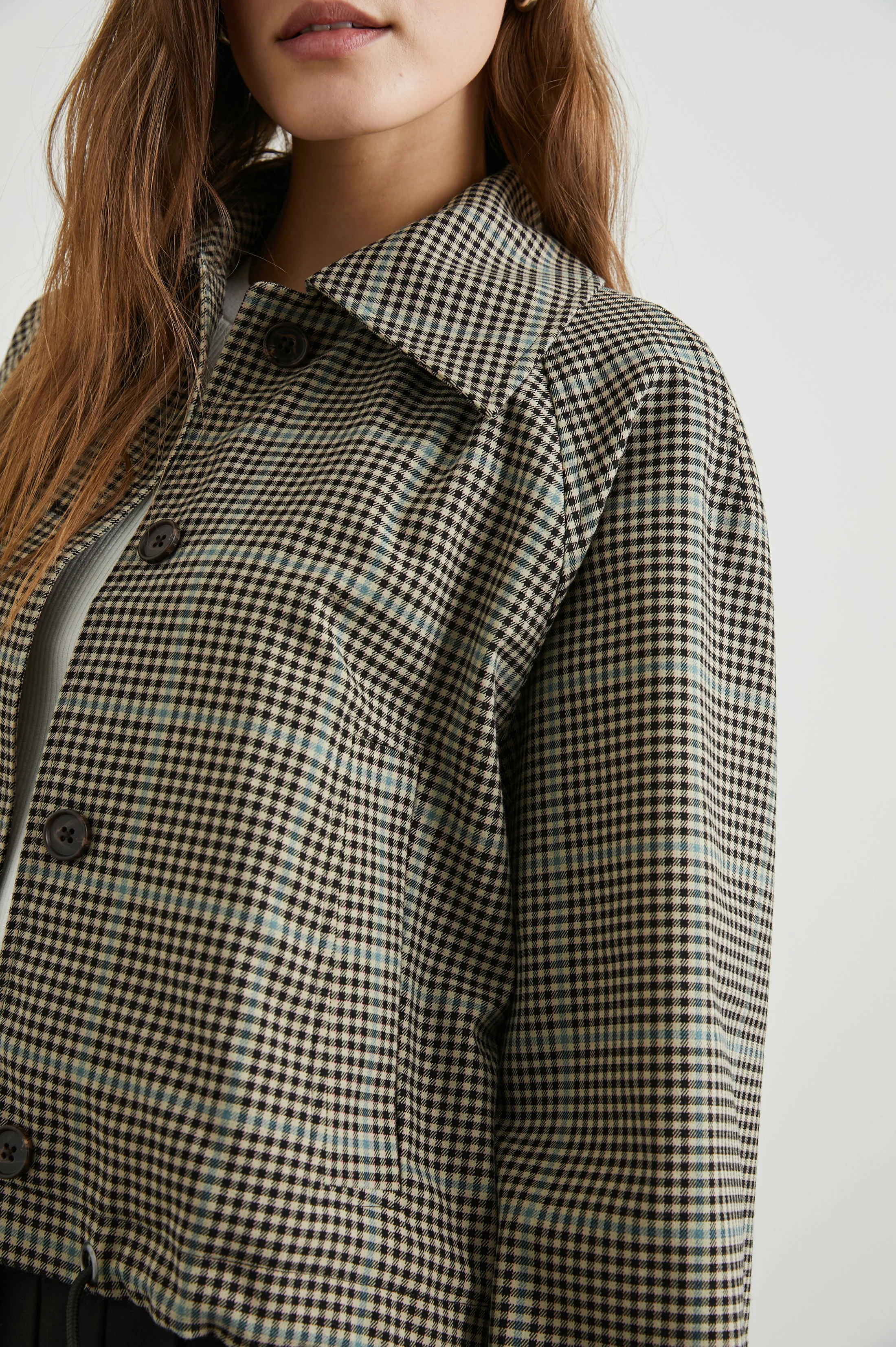 NORTH JACKET - TEAL MULTI CHECK - Image 2