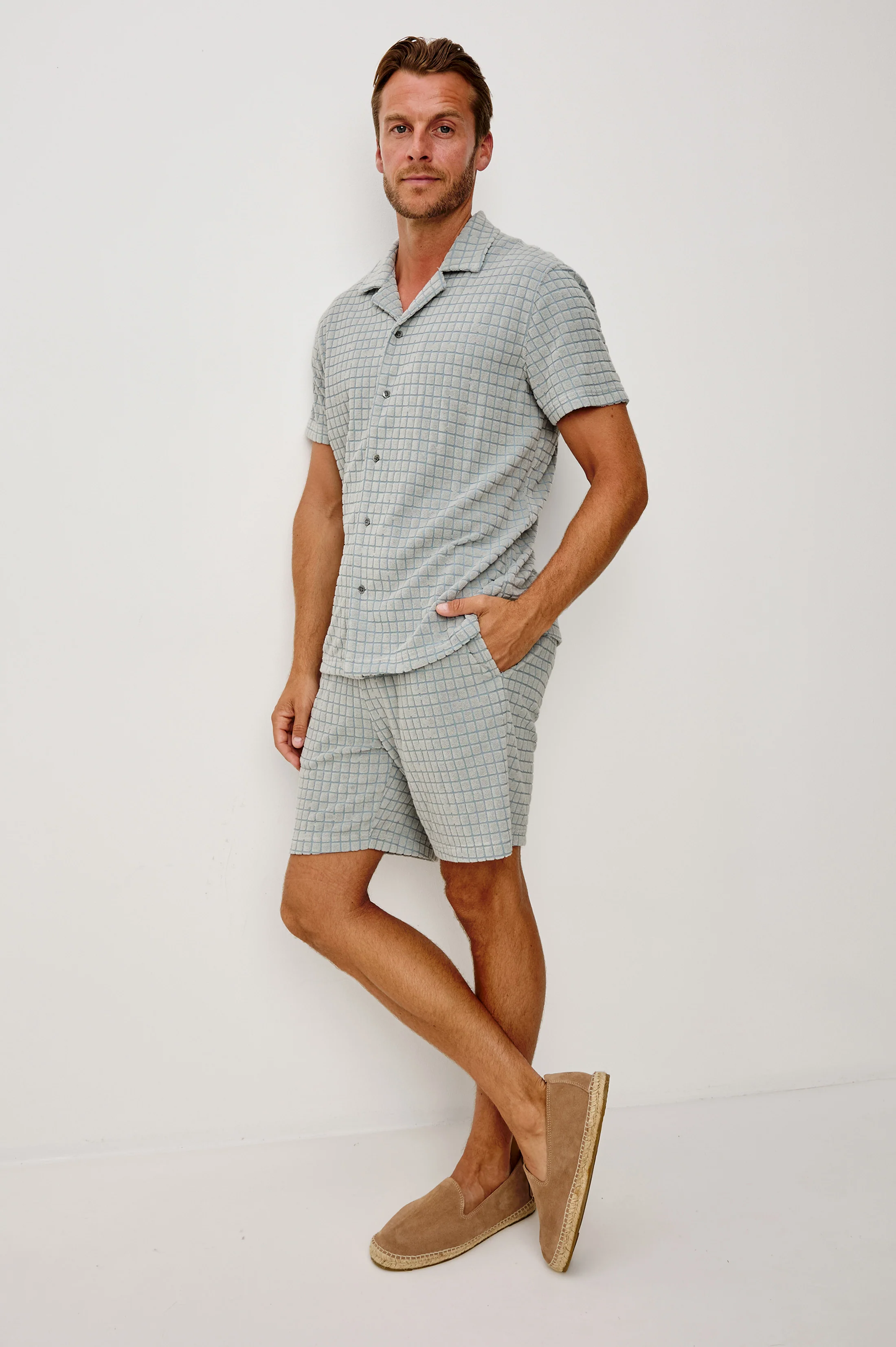 NOVA SHORT - SILVERLINE BLUE GRID - Image 3
