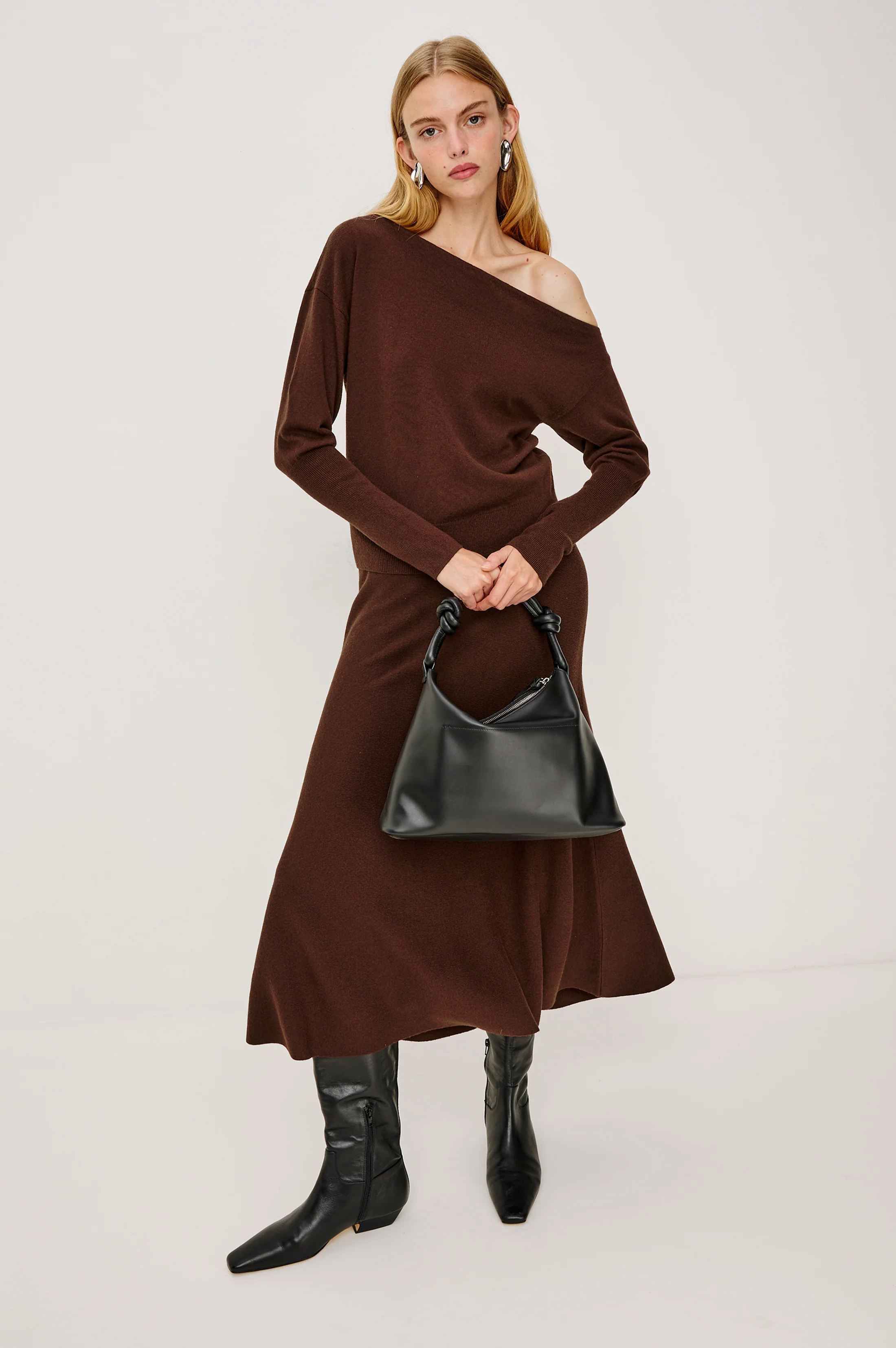 ODITA SKIRT - BORDEAUX - Image 4