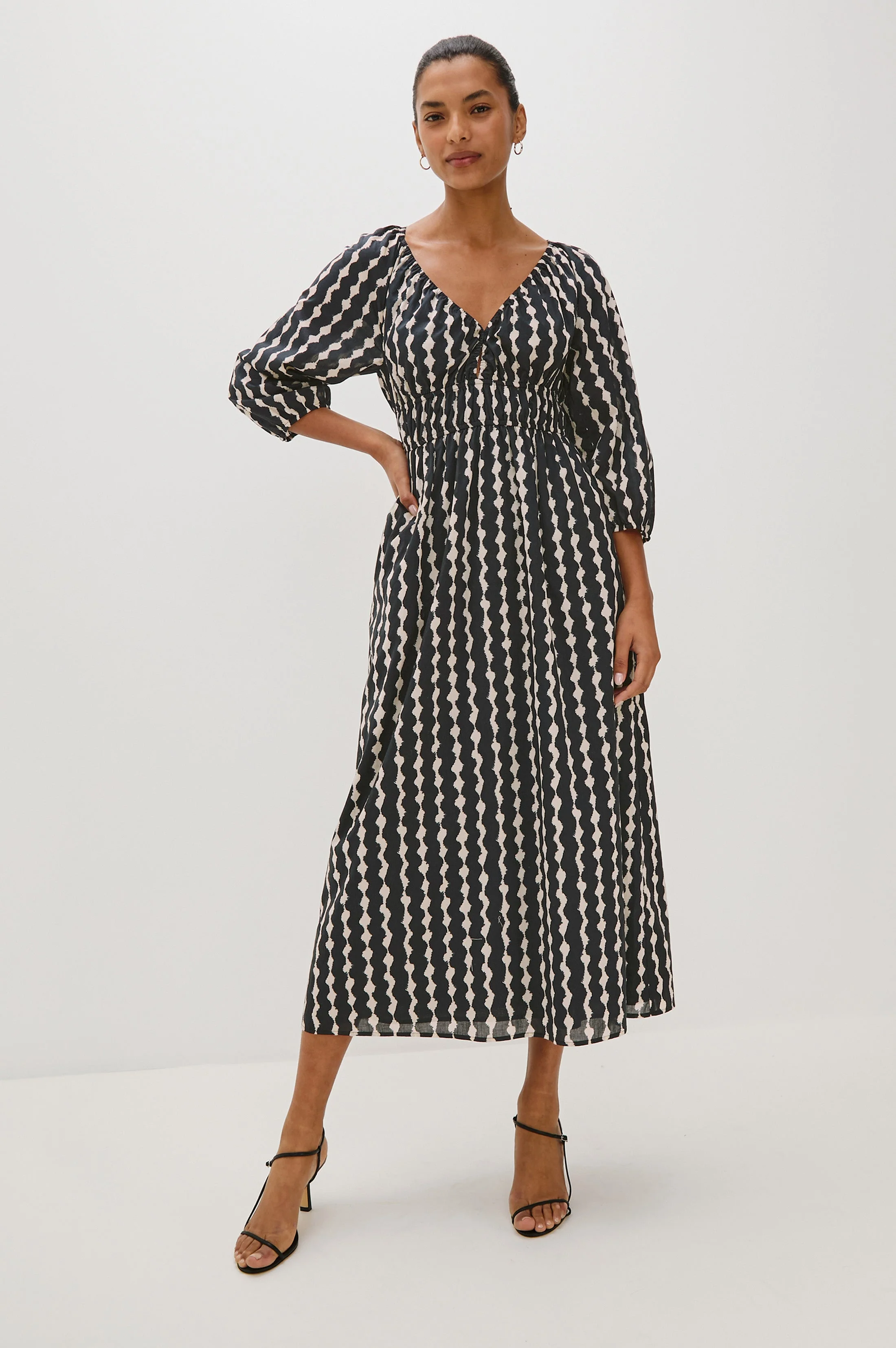 PAIO DRESS - PAINTED NOIR