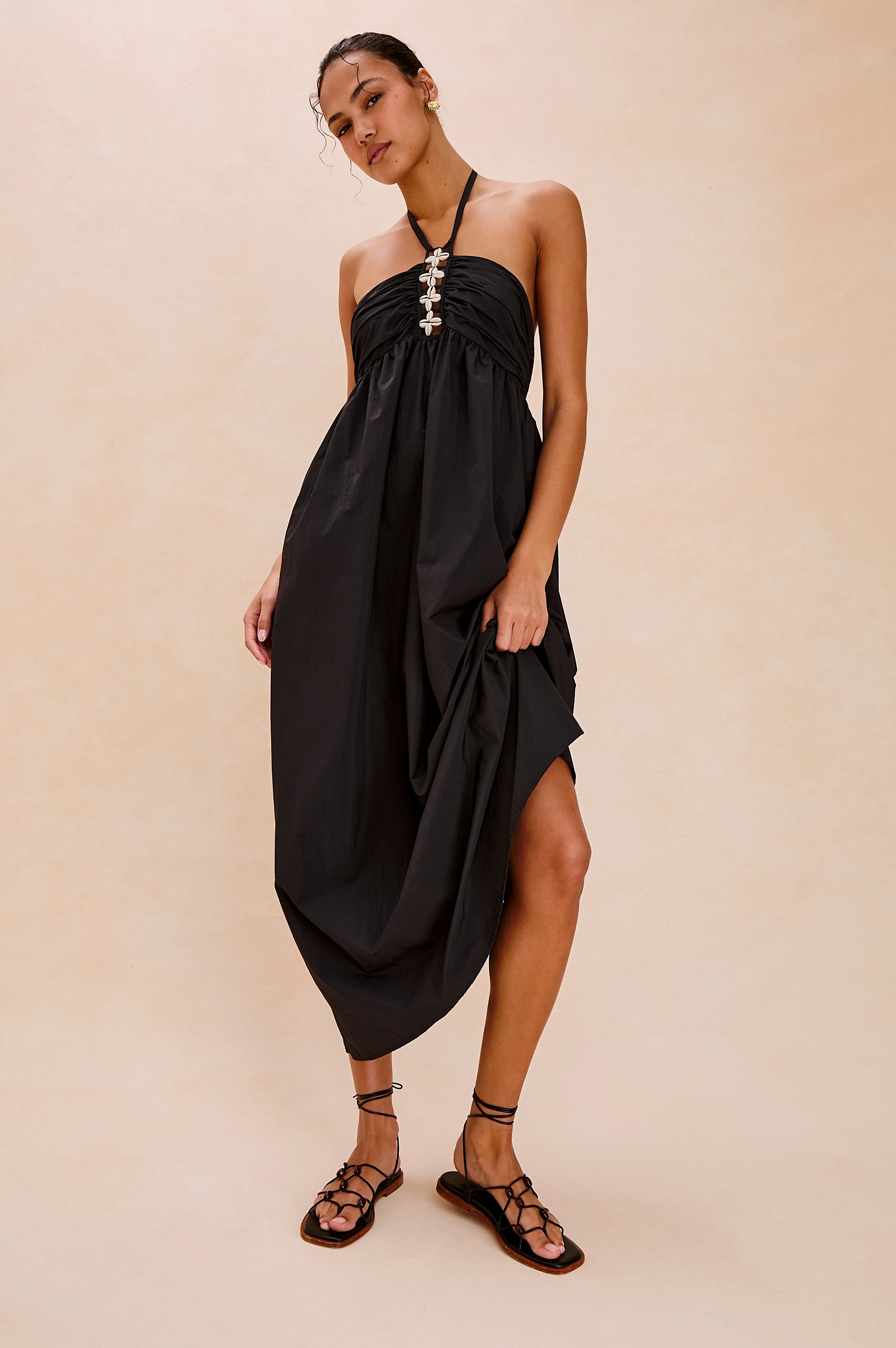 PALAZZO DRESS - BLACK - Image 3