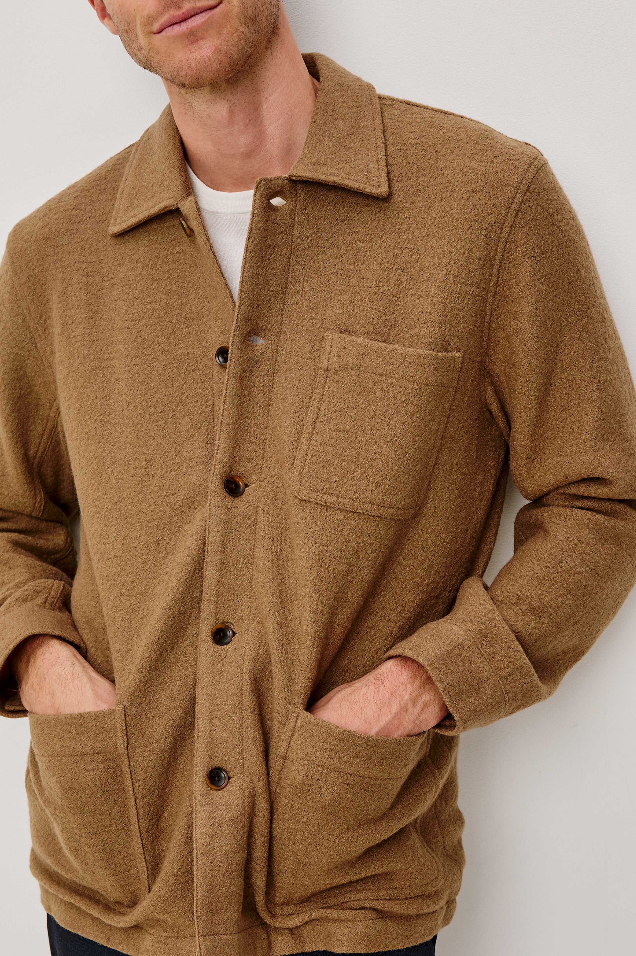 PASCAL JACKET - LIGHT BROWN BOUCLE - Image 2