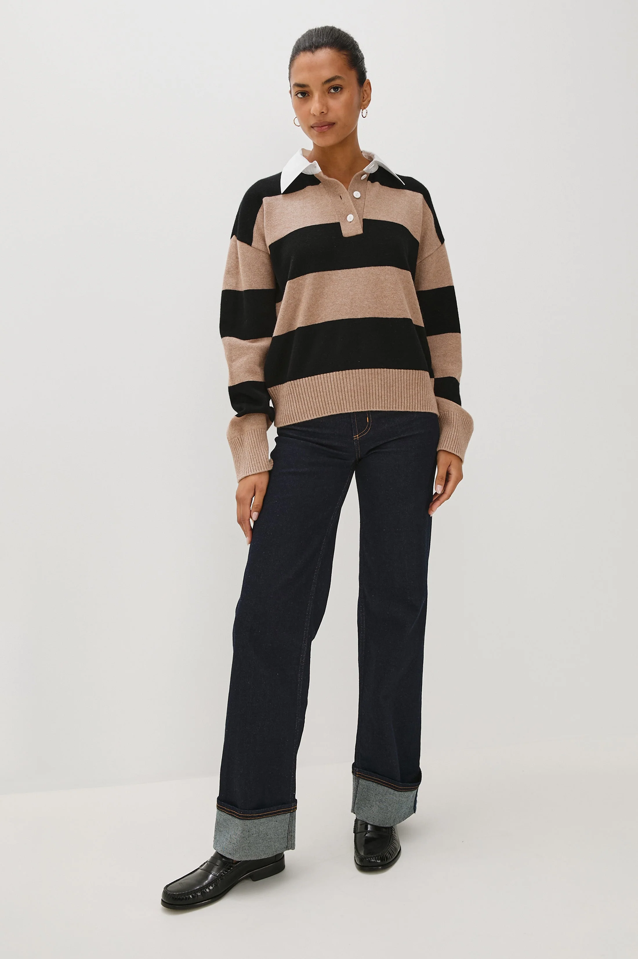 PAXTON SWEATER - OATMEAL BLACK - Image 4