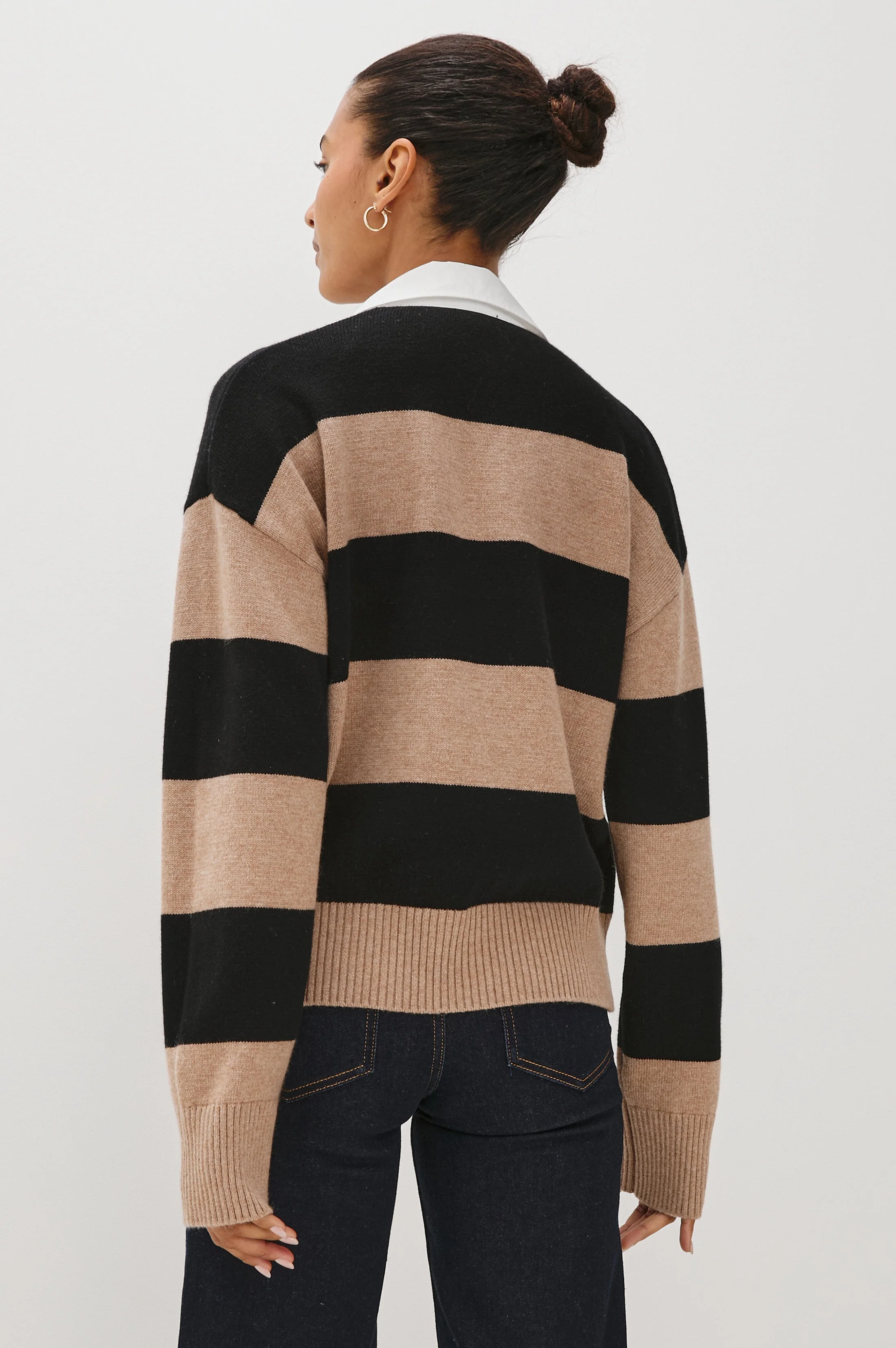 PAXTON SWEATER - OATMEAL BLACK - Image 5