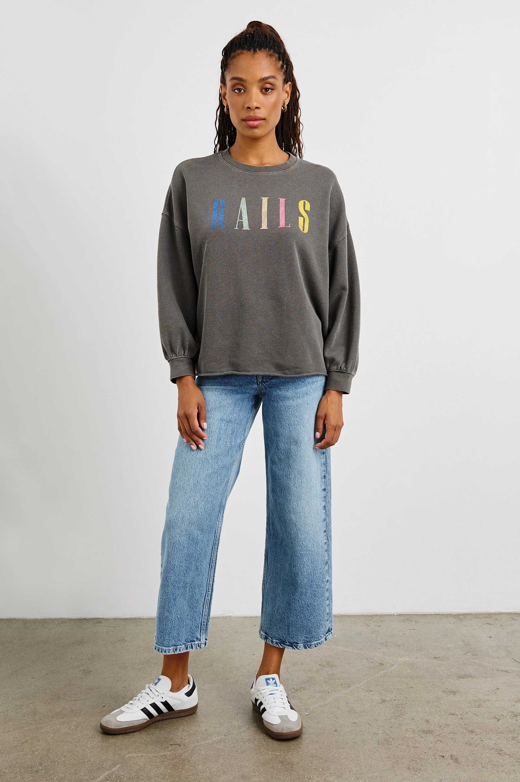 RAILS SIGNATURE SWEATSHIRT - VINTAGE BLACK - Image 3