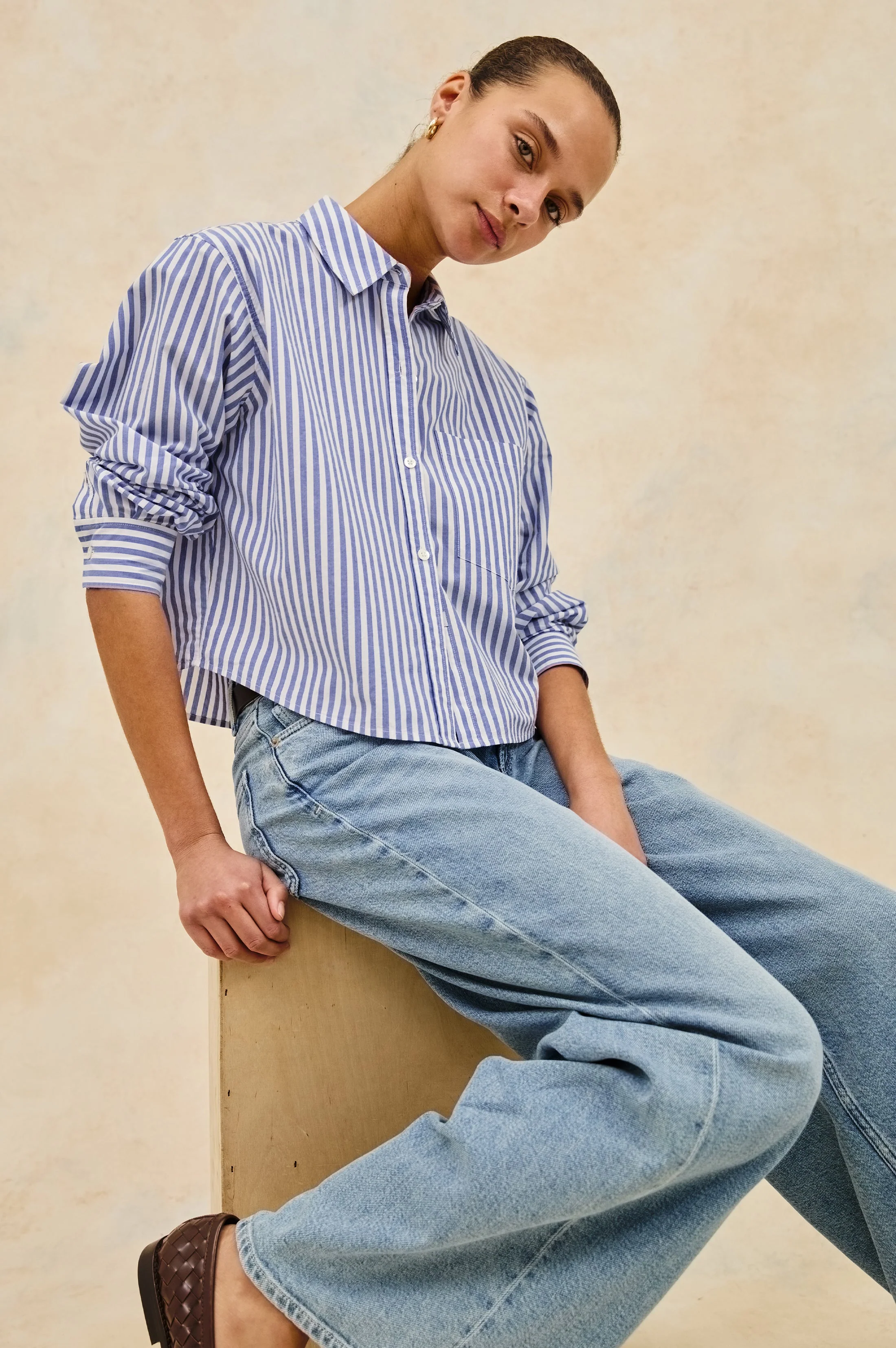 RAMY SHIRT - MARINER WHITE STRIPE - Image 4