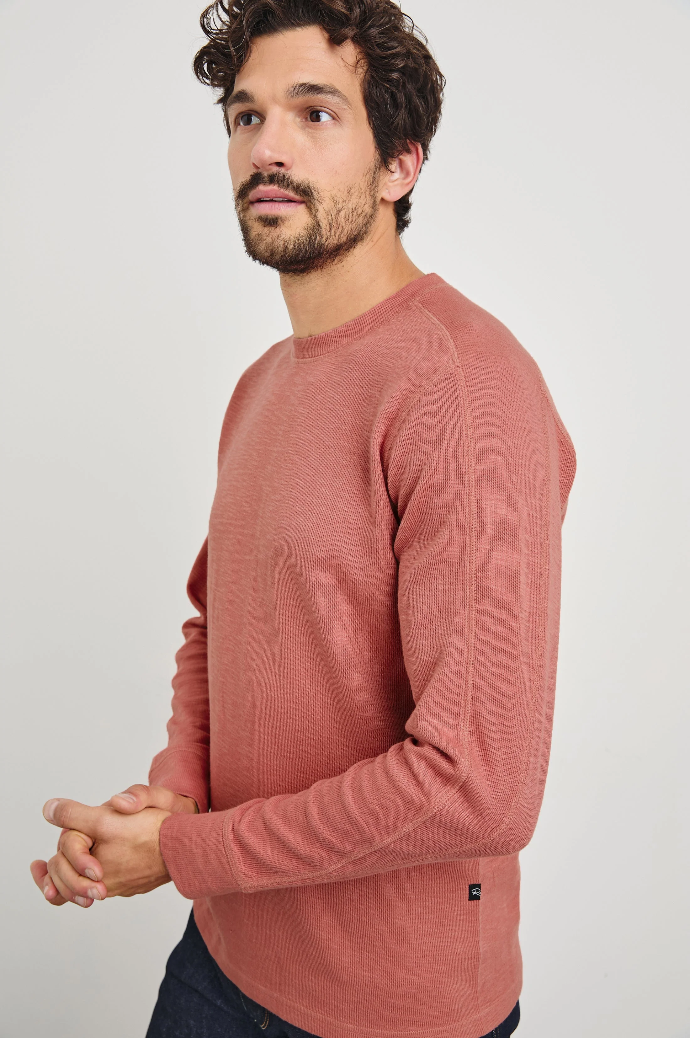 RHEESE LONG SLEEVE TEE - RED BRICK - Image 3