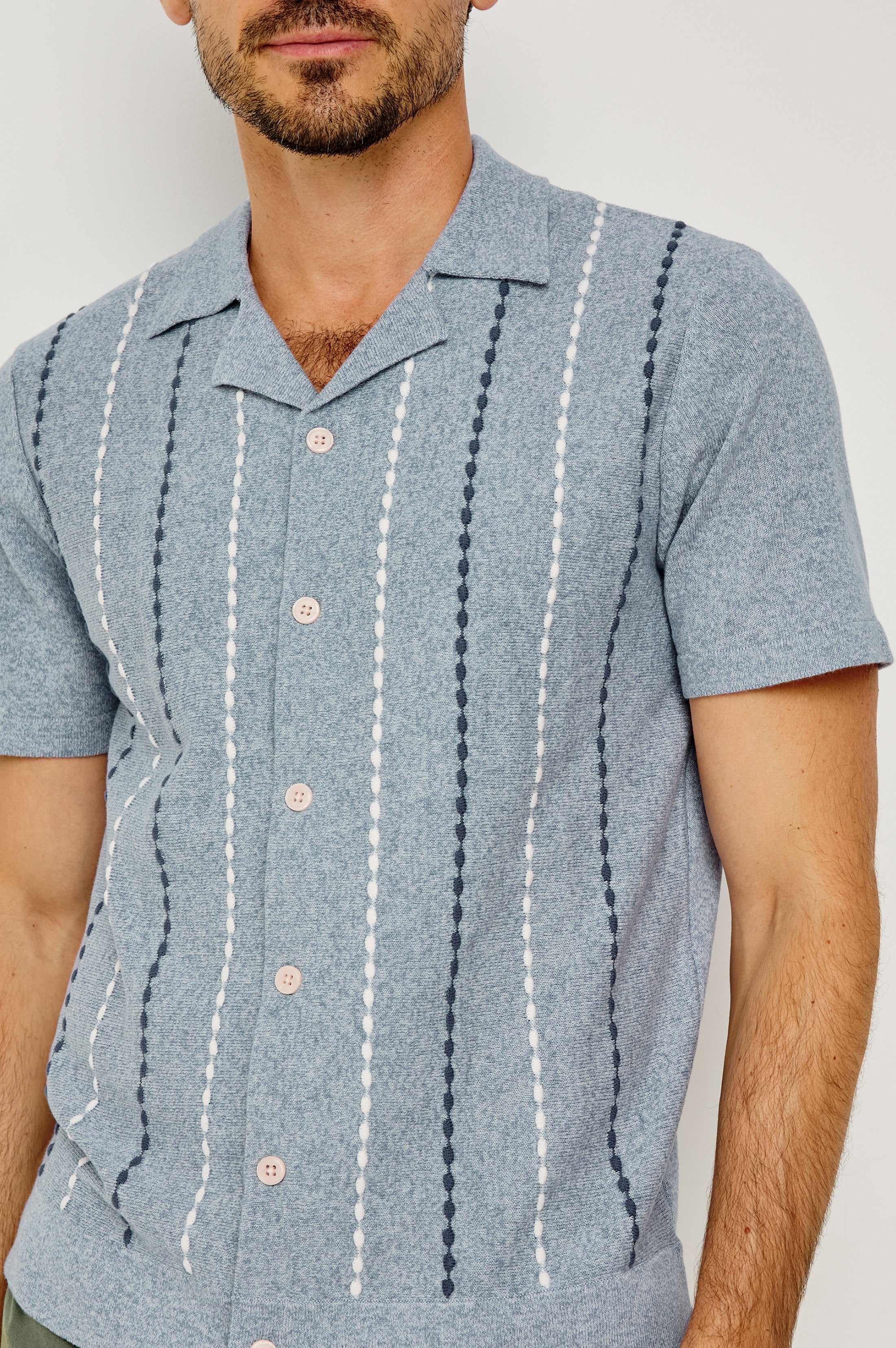 RICHIE SHIRT - NAVY WHITE SKY - Image 2