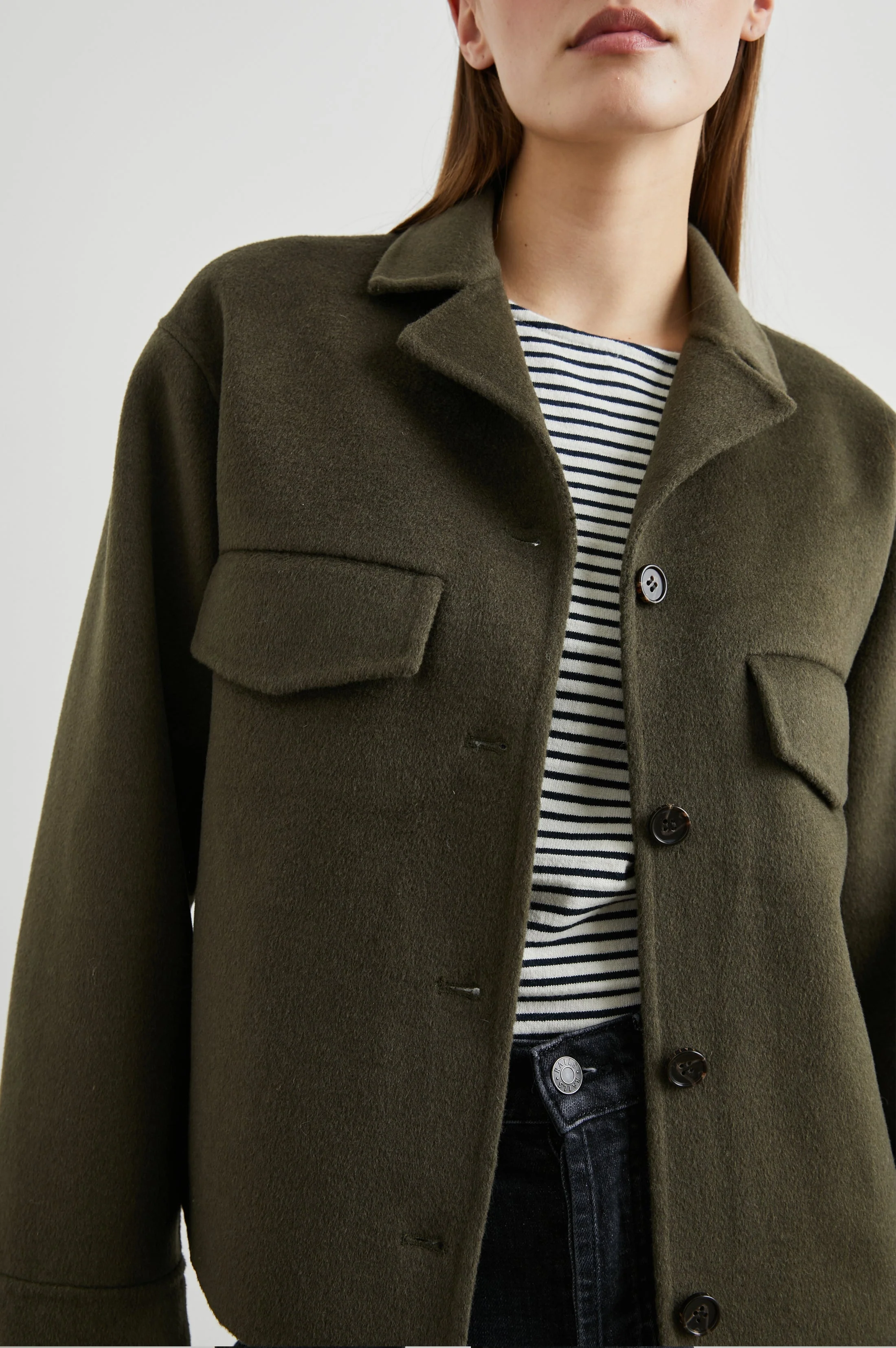 RILEY JACKET - OLIVE - Image 2
