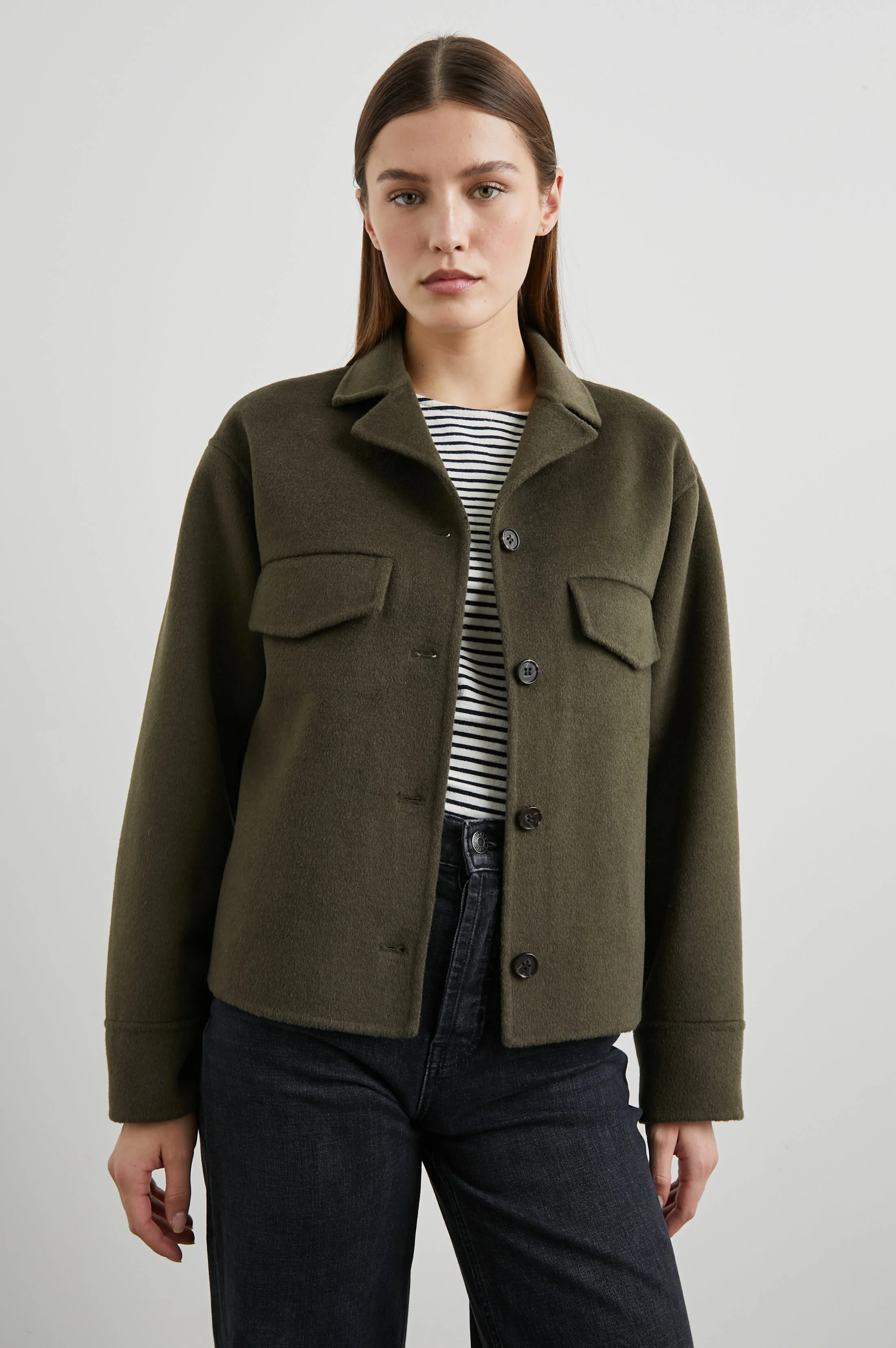 RILEY JACKET - OLIVE - Image 4
