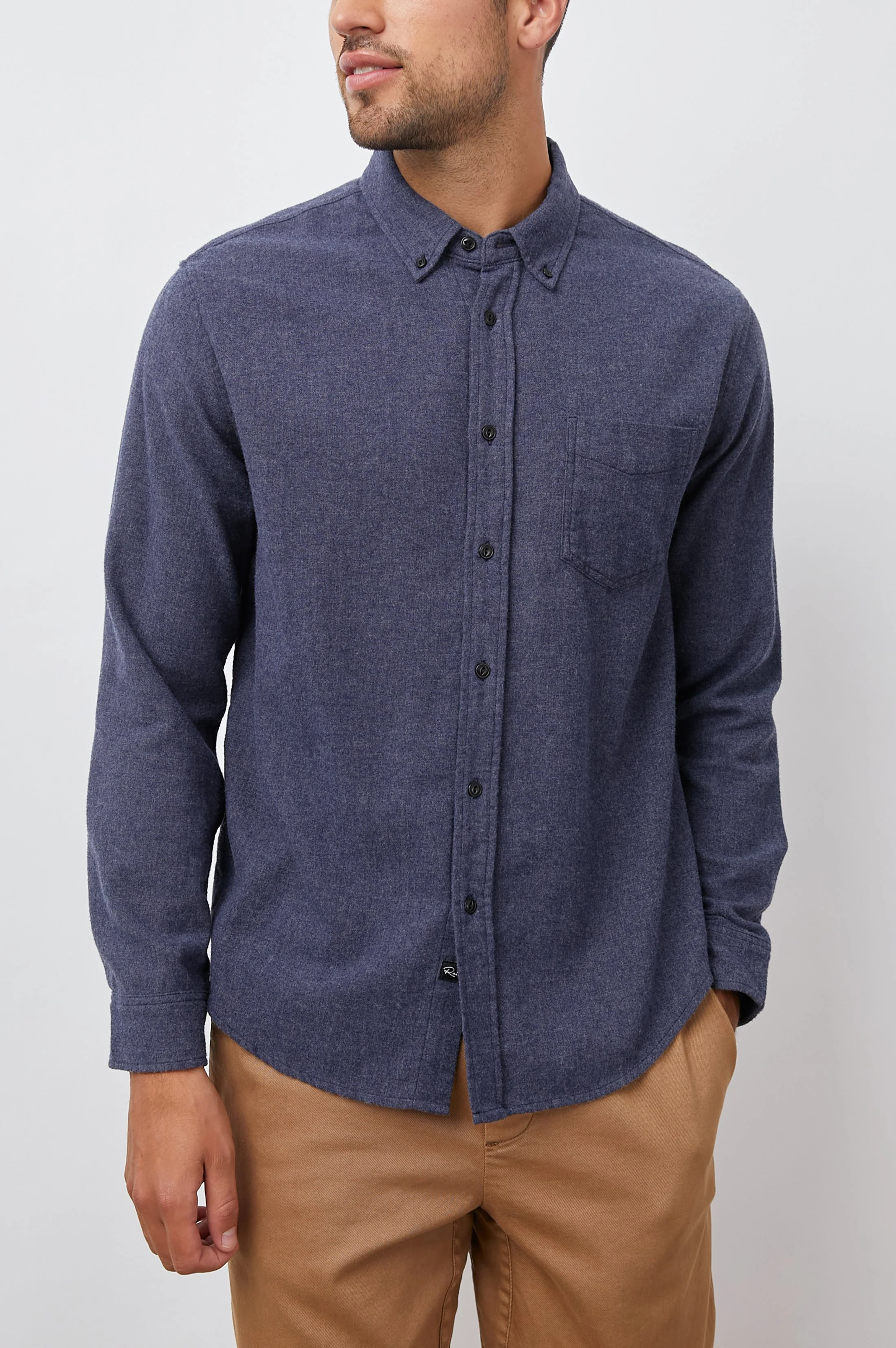 RUNSON SHIRT - HEATHER BLUE