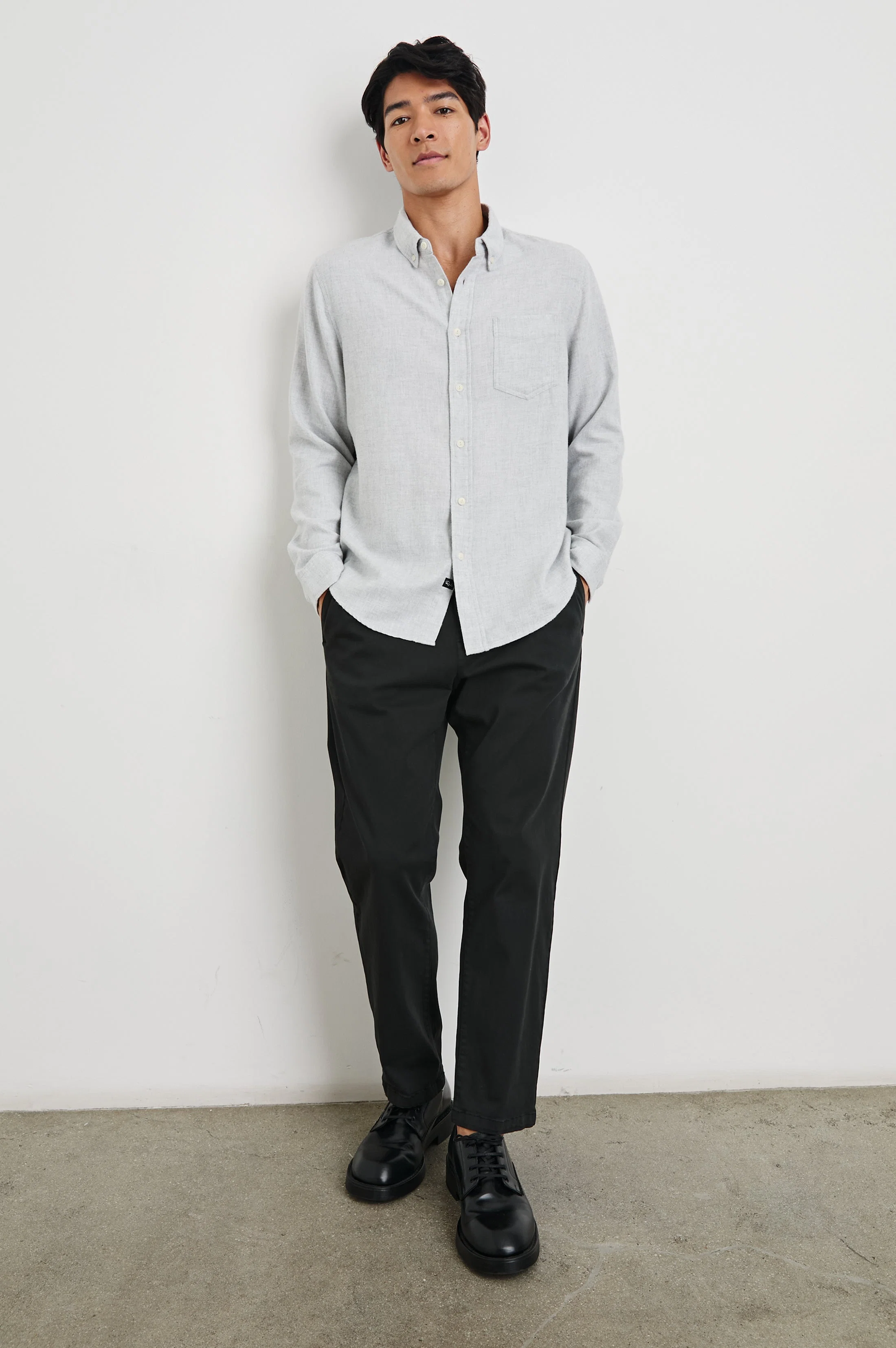RUNSON SHIRT - HEATHER GREY - Image 3