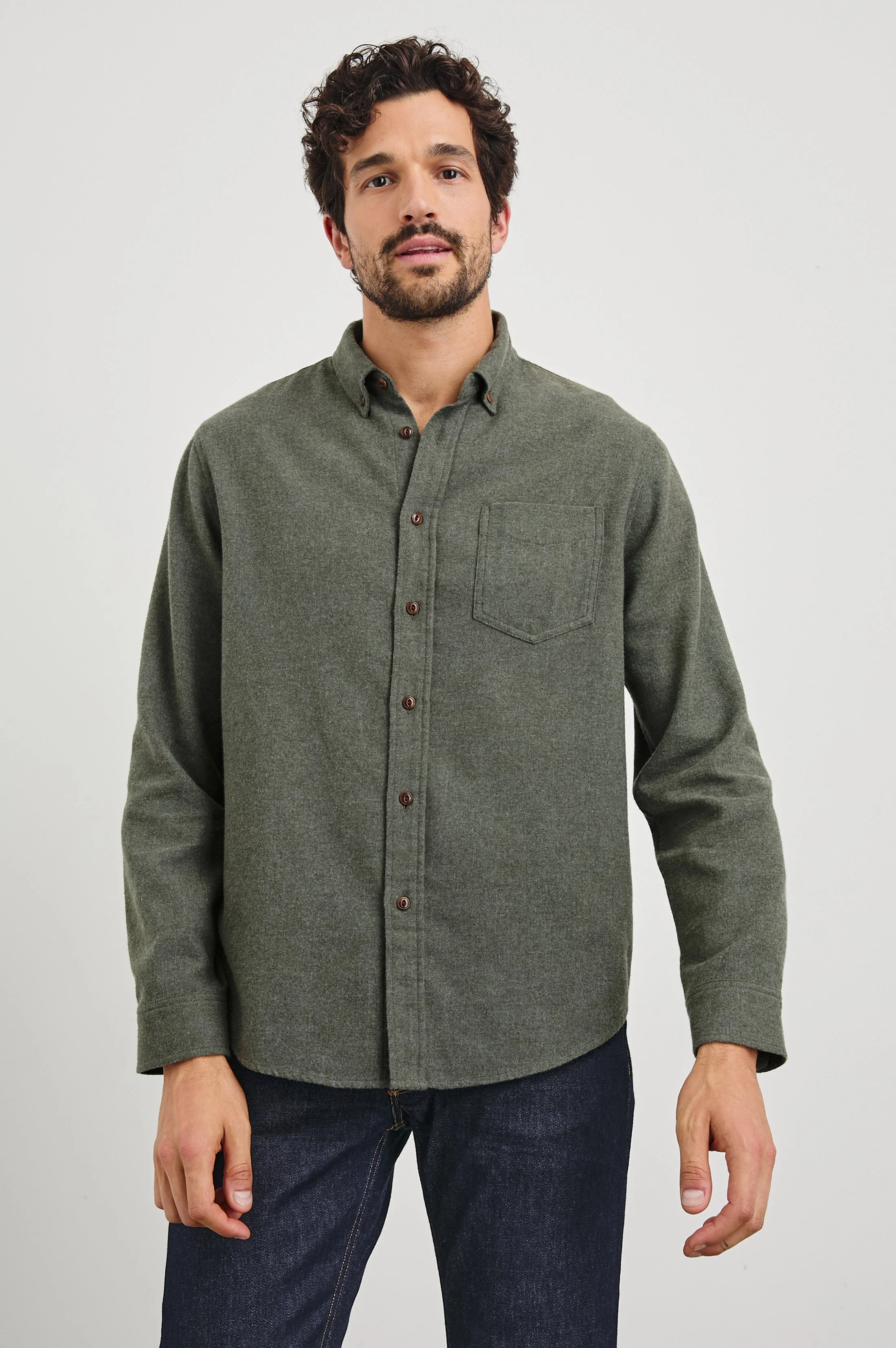 RUNSON SHIRT - HUNTER GREEN