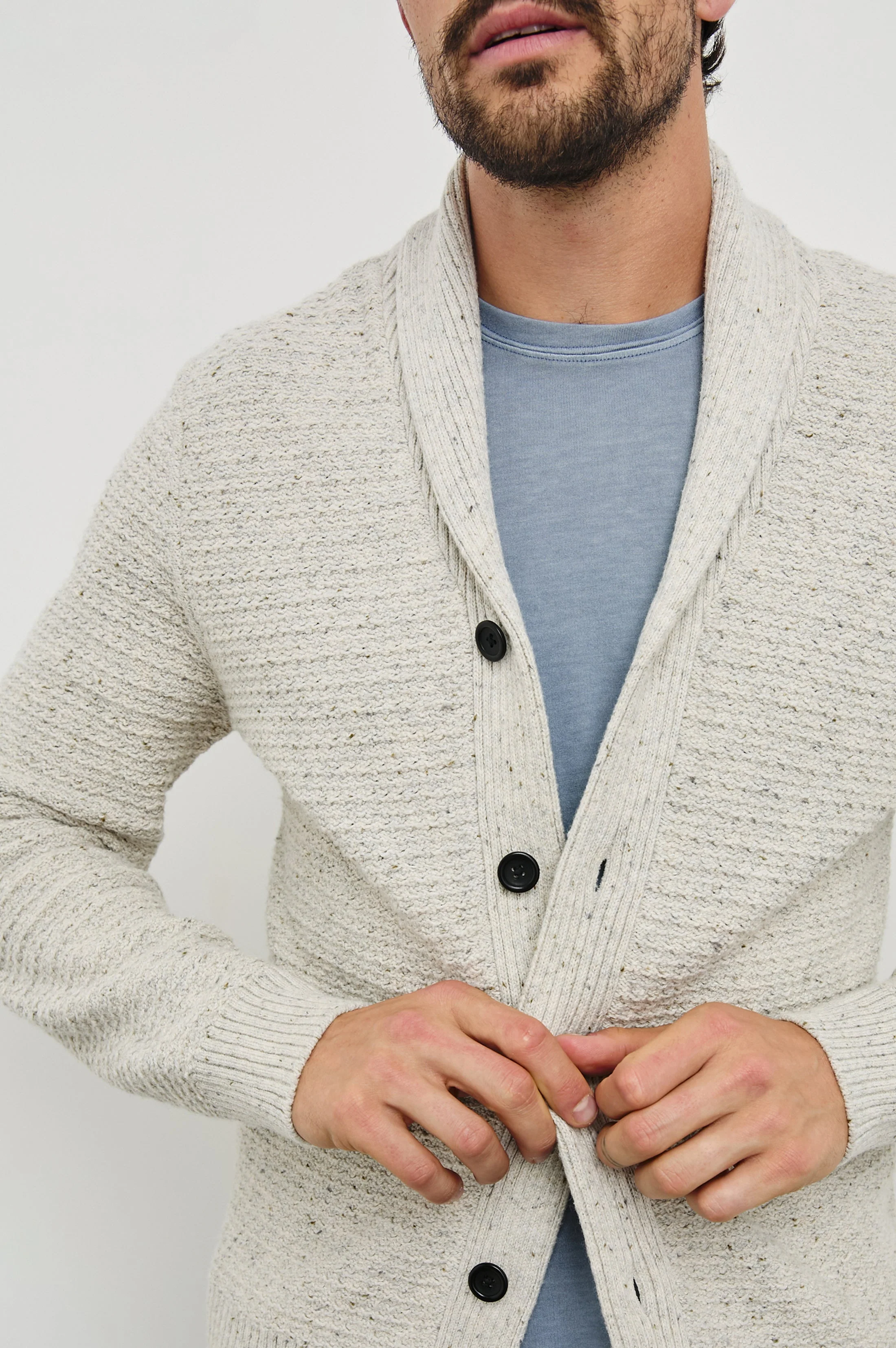 SHEPLEY CARDIGAN - NATURAL OAT - Image 2