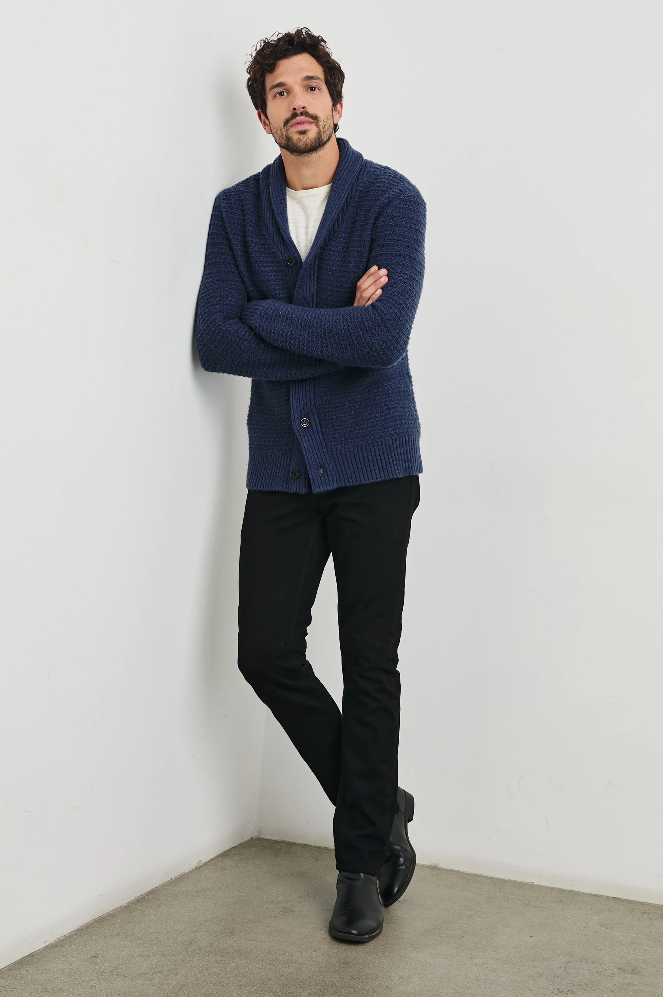 SHEPLEY CARDIGAN - NAVY - Image 3