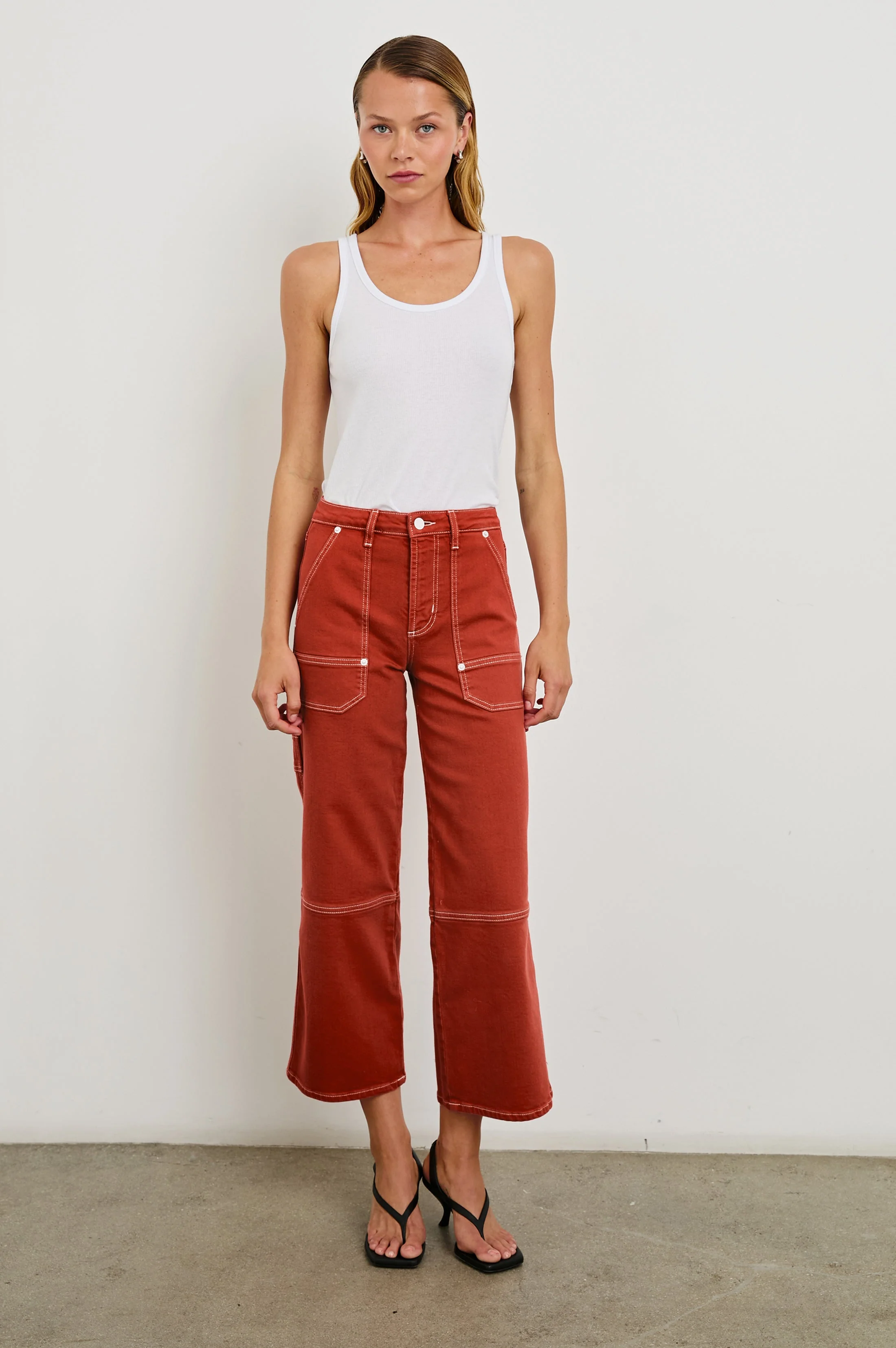 SILVERADO CARPENTER CROP - TERRACOTTA - Image 3