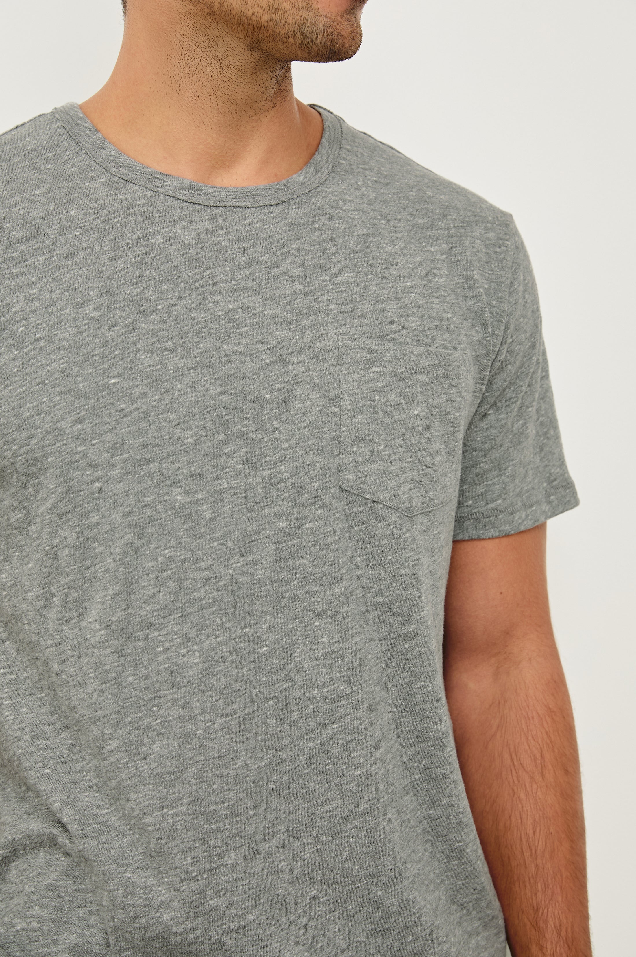 SKIPPER T-SHIRT - HEATHER GREY - Image 2
