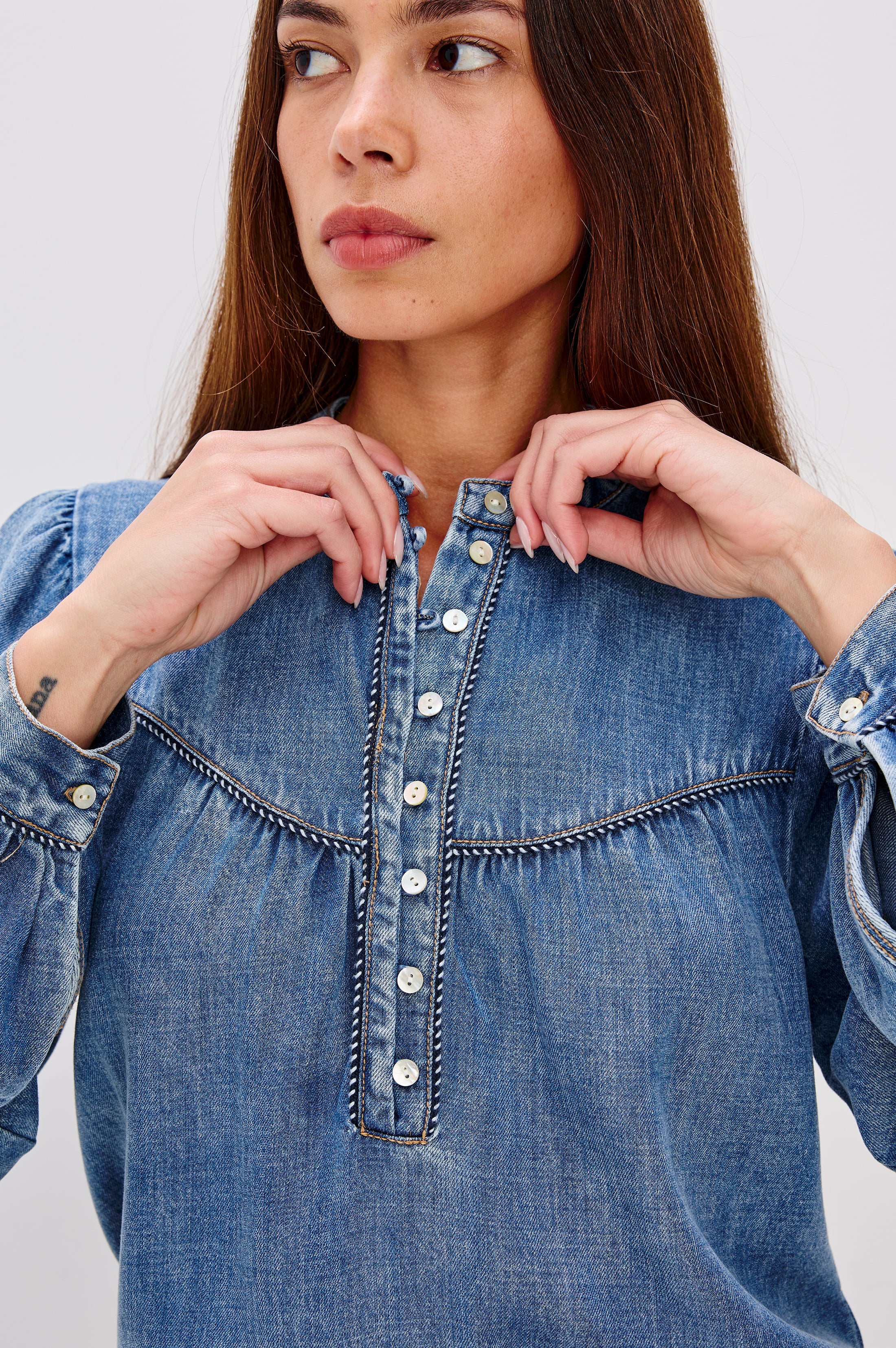 SUNNA TOP - BLUE STONE - Image 2