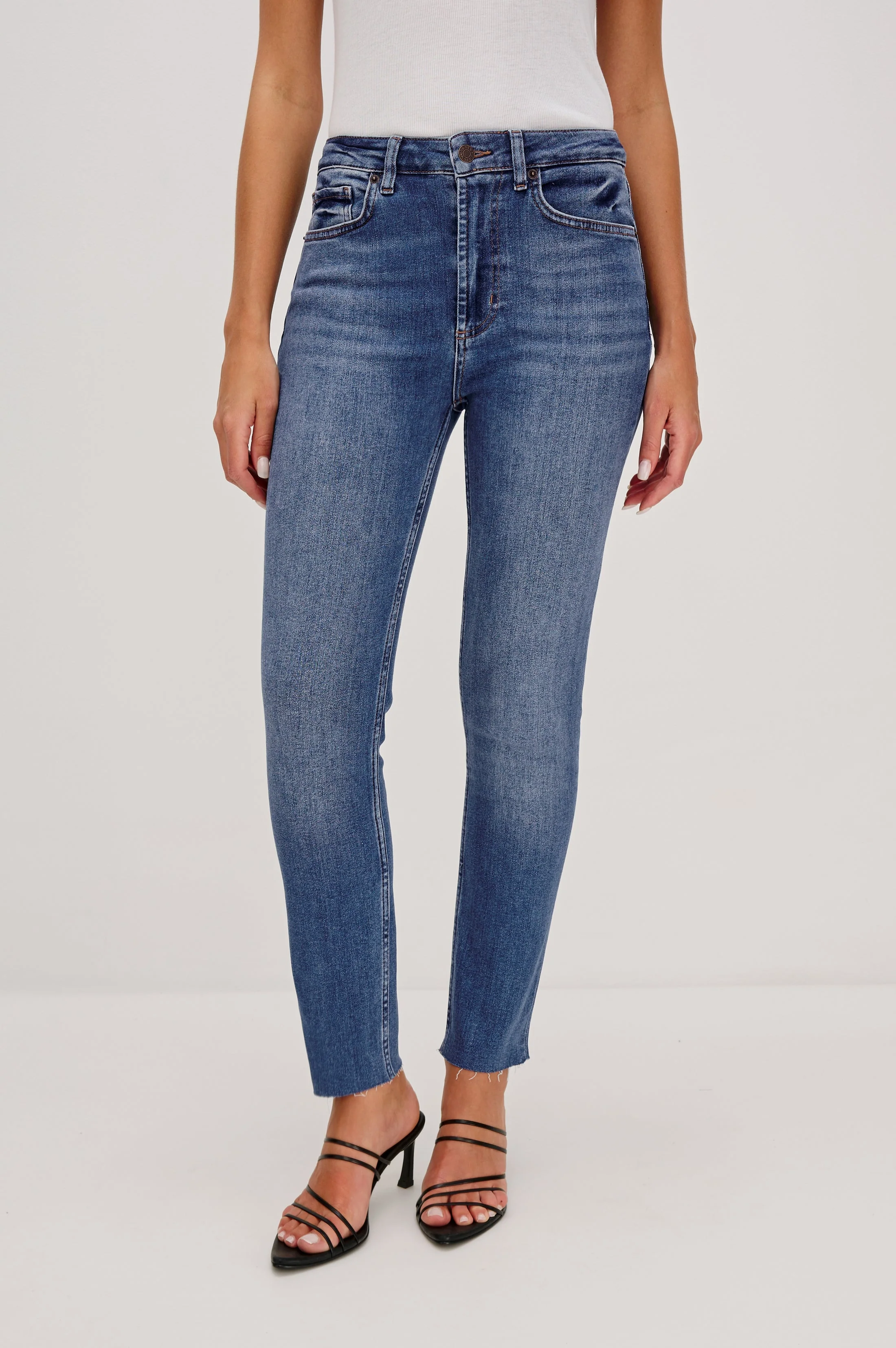 LARCHMONT SKINNY - HIGH RISE SKINNY - BALTIC BLUE