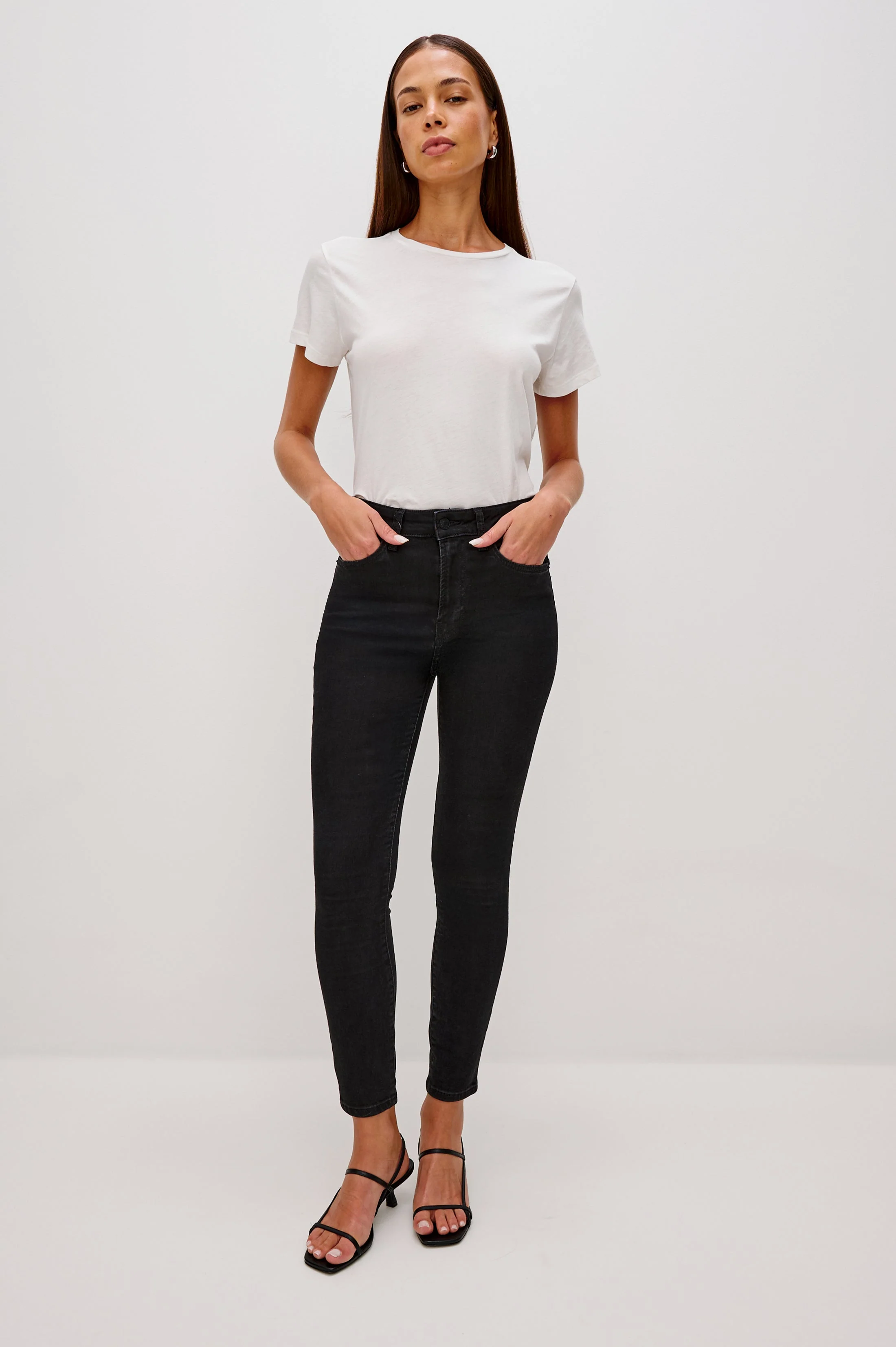LARCHMONT SKINNY - HIGH RISE SKINNY - ONYX - Image 3