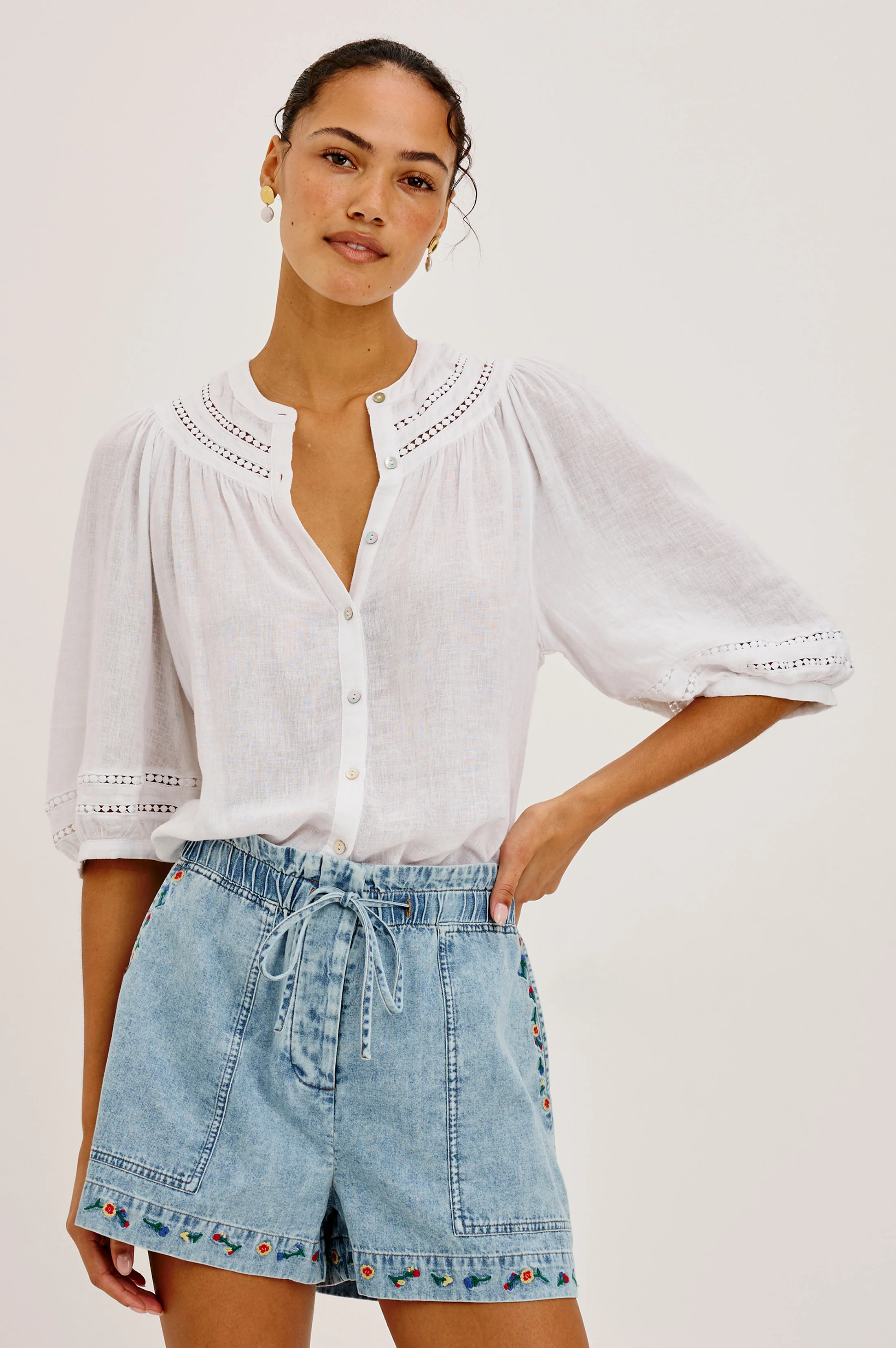 THEIA SHIRT - WHITE - Image 4