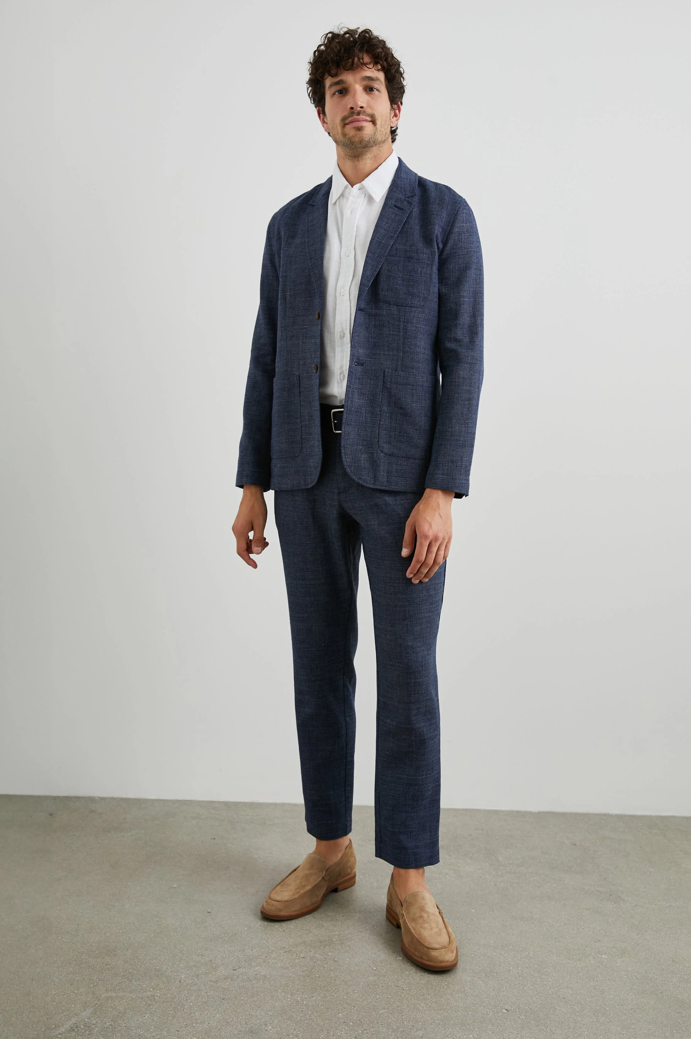 THOMAS PANT - NAVY MELANGE - Image 3