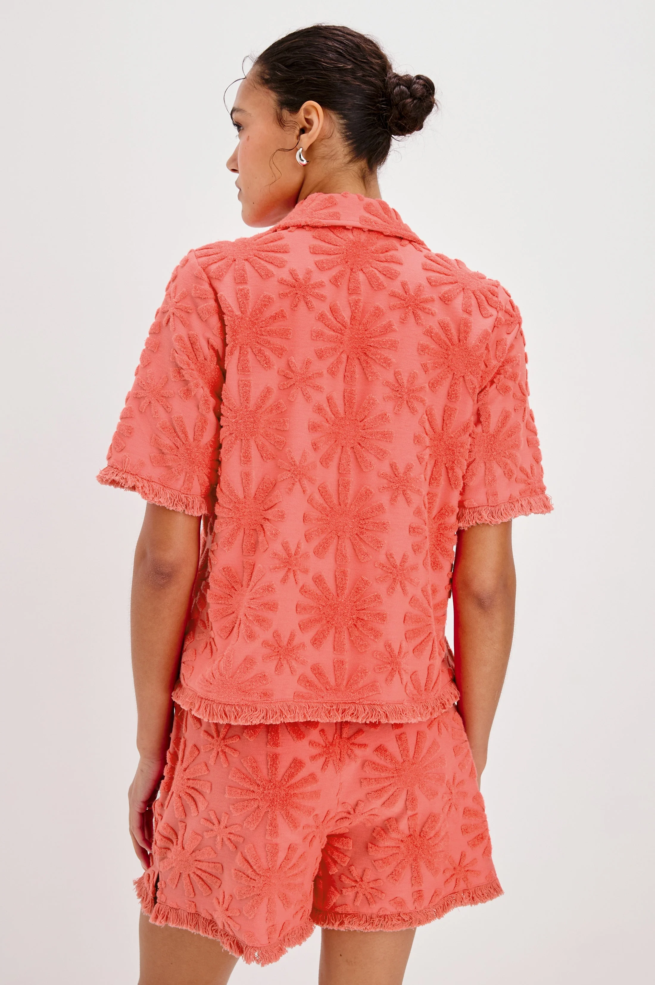 TIFF SHIRT - RED SUNBURST JACQUARD - Image 5