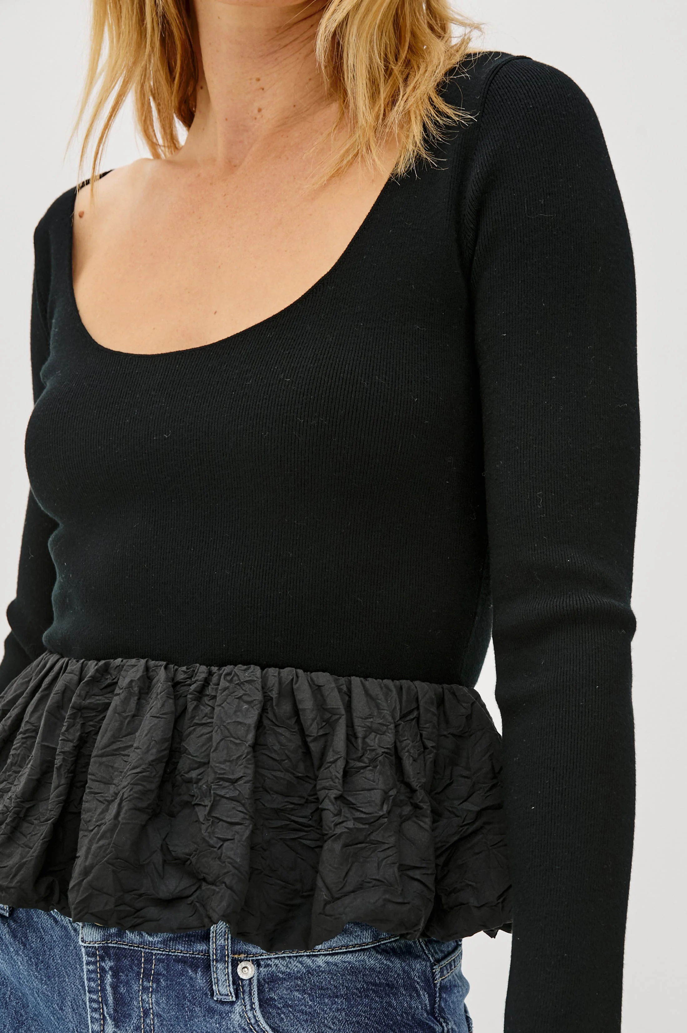 TILLIE TOP - BLACK - Image 2