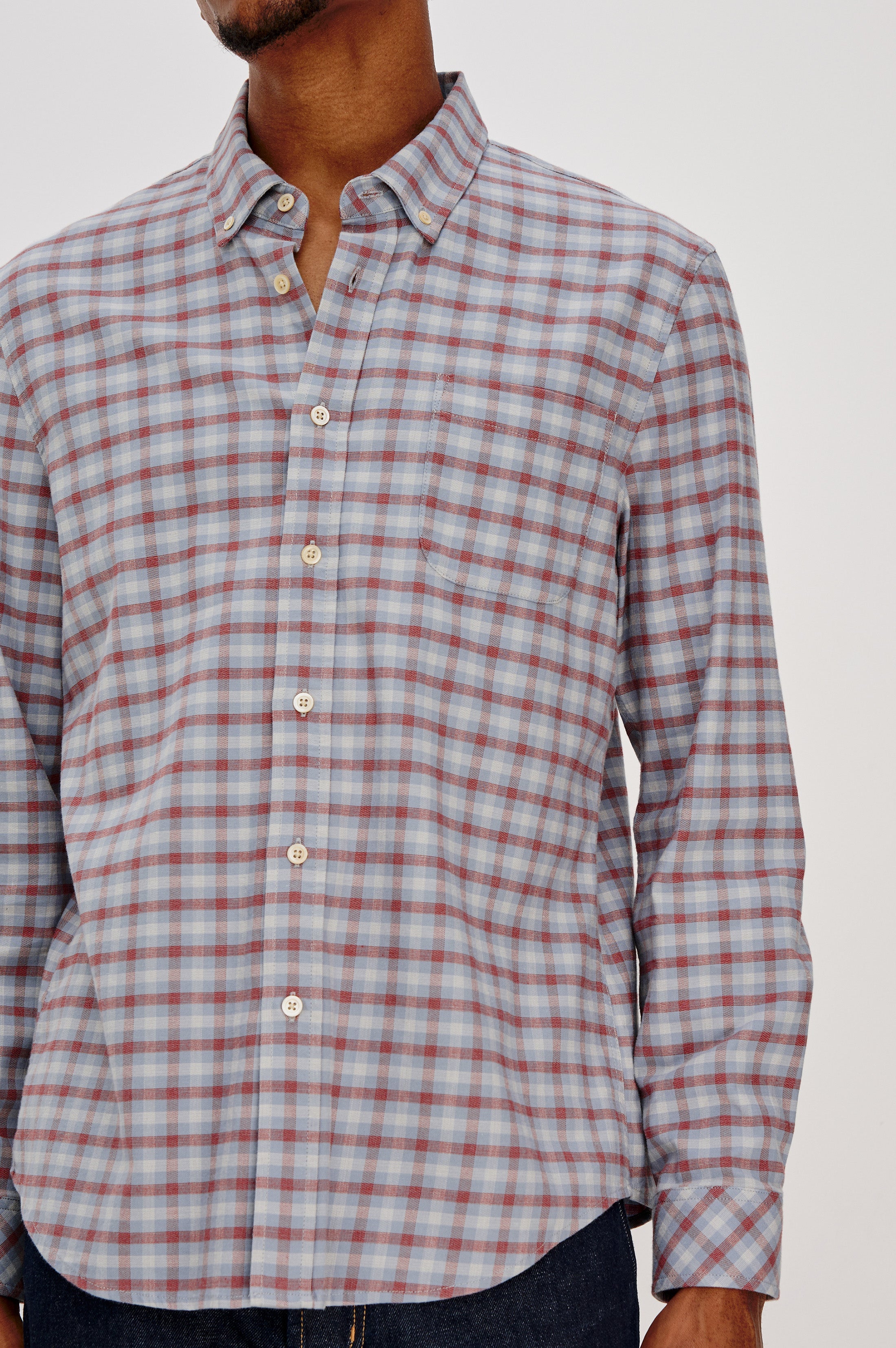 VANCE SHIRT - BLUE RUBY CHECK - Image 4