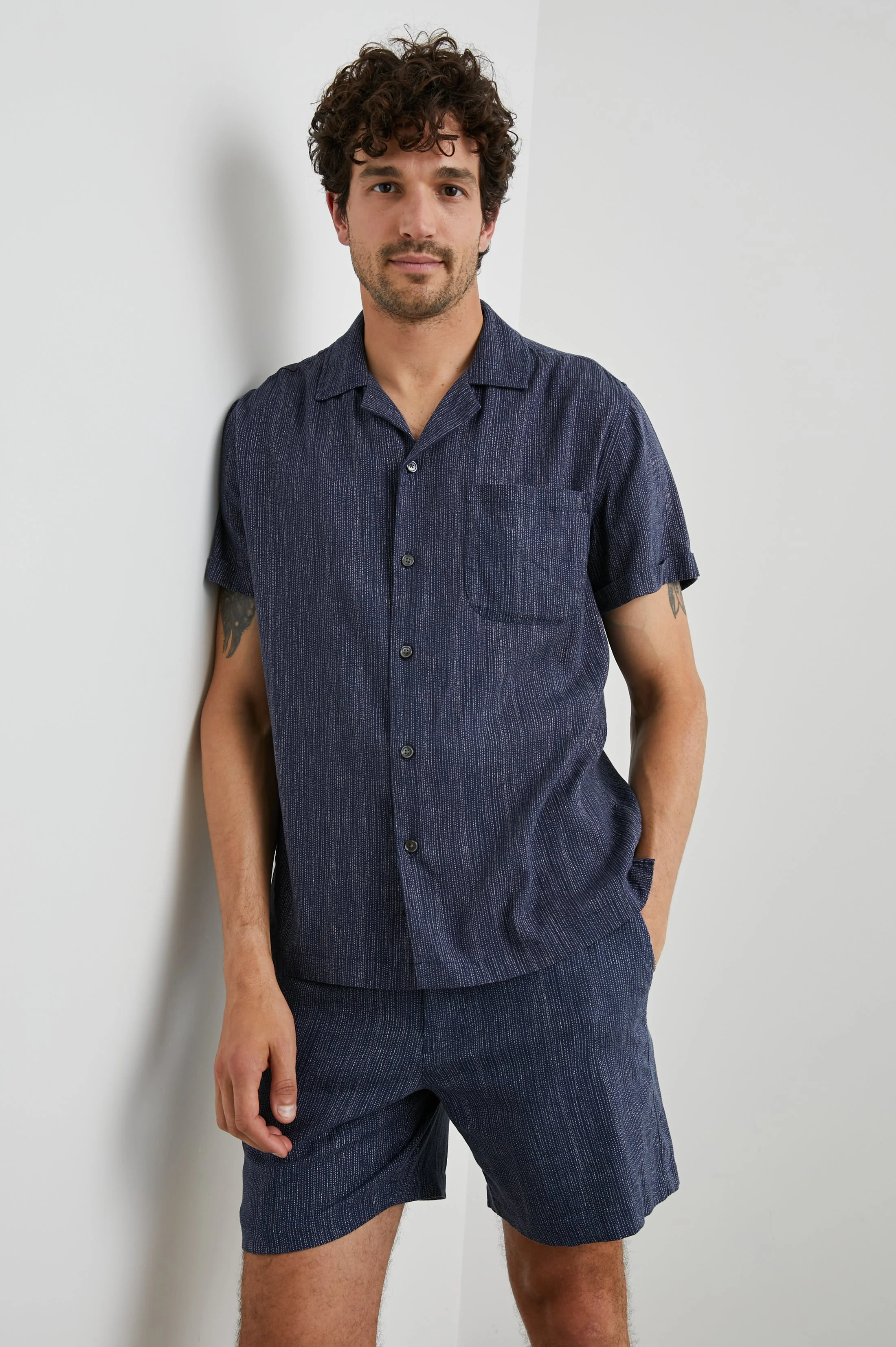WAIMEA SHIRT - MATRIX NAVY PEARL